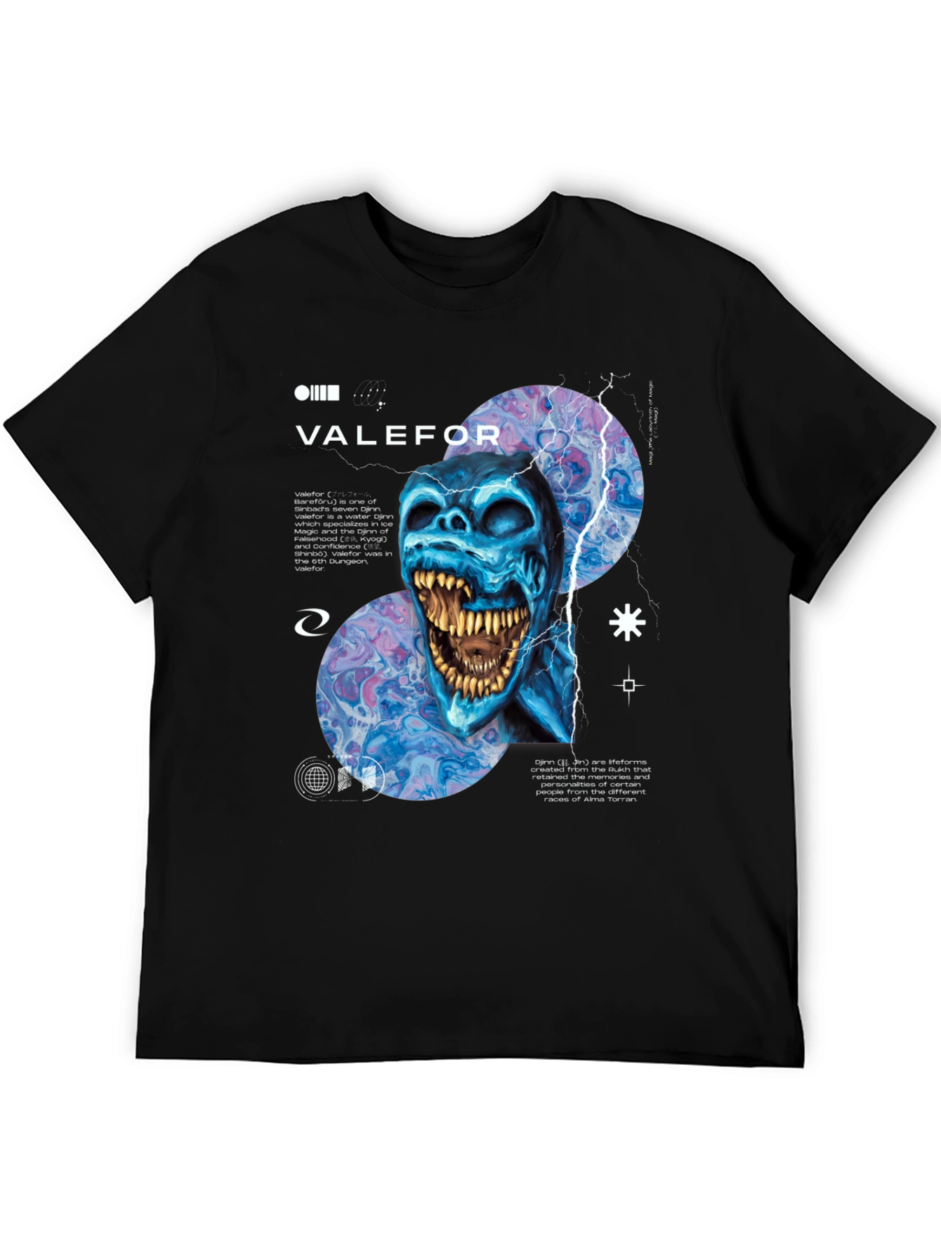 Valefor Graphic Tee - Water Djinn Design
