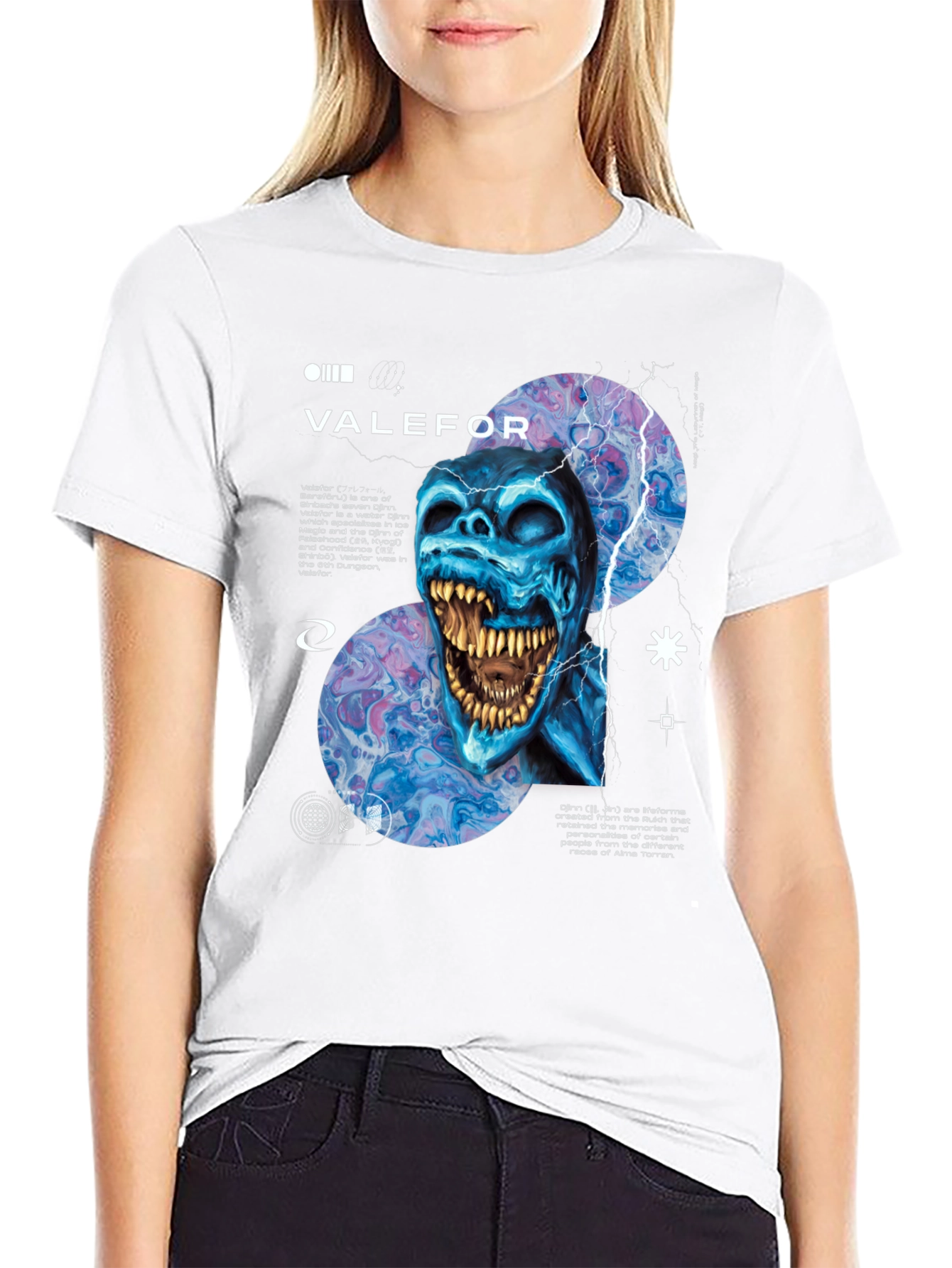 Valefor Graphic Tee - Water Djinn Design