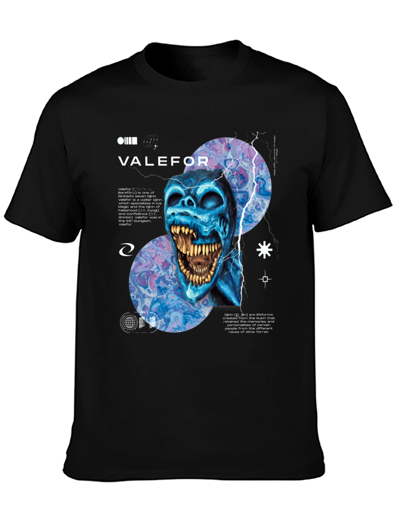 Valefor Graphic Tee - Water Djinn Design