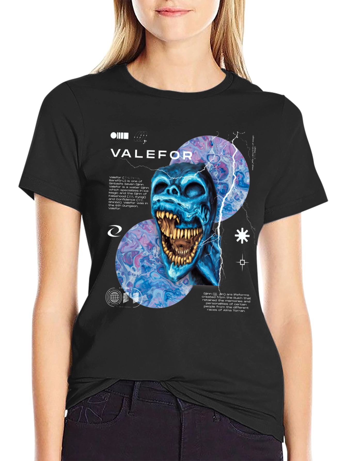 Valefor Graphic Tee - Water Djinn Design