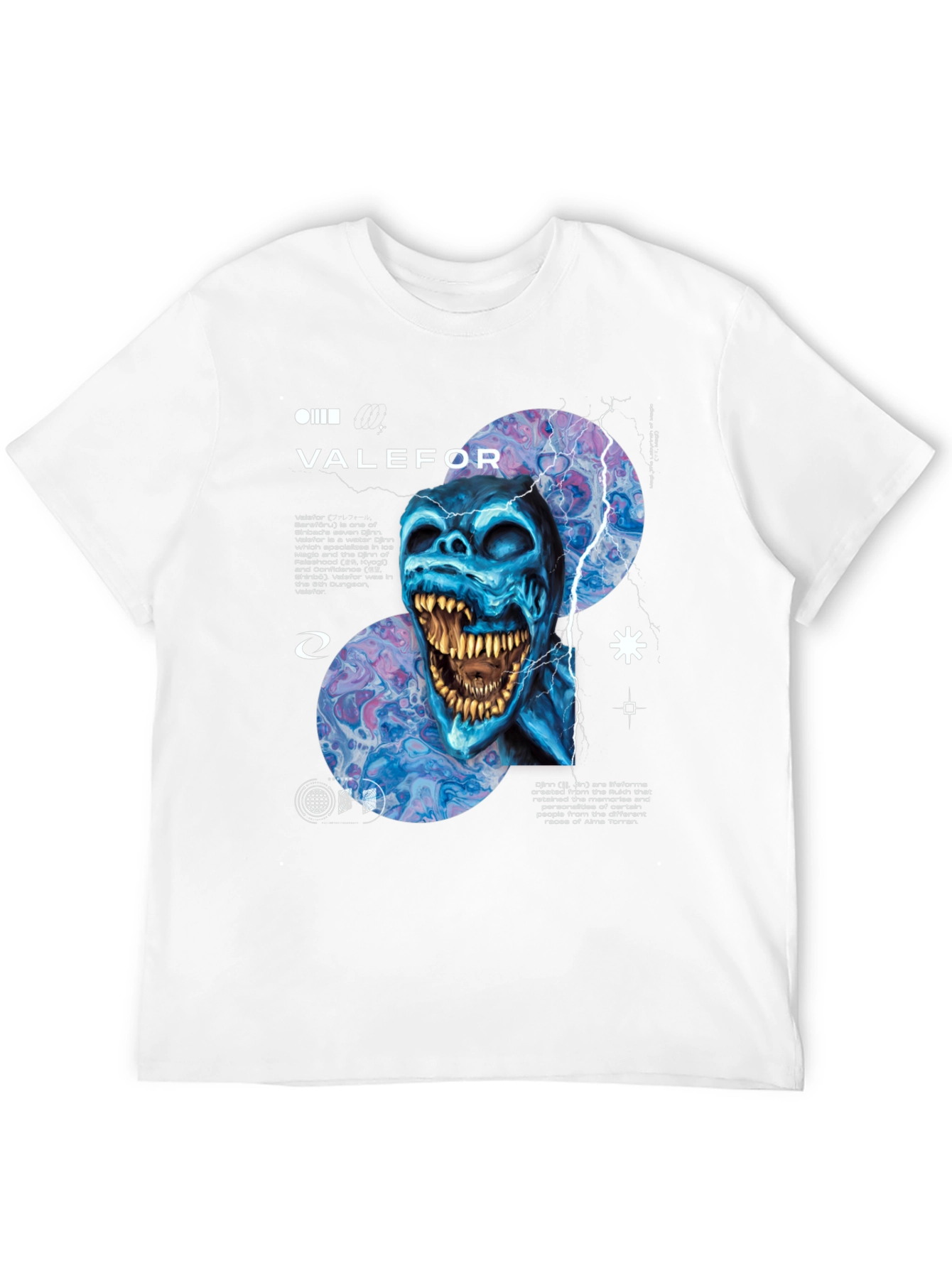 Valefor Graphic Tee - Water Djinn Design