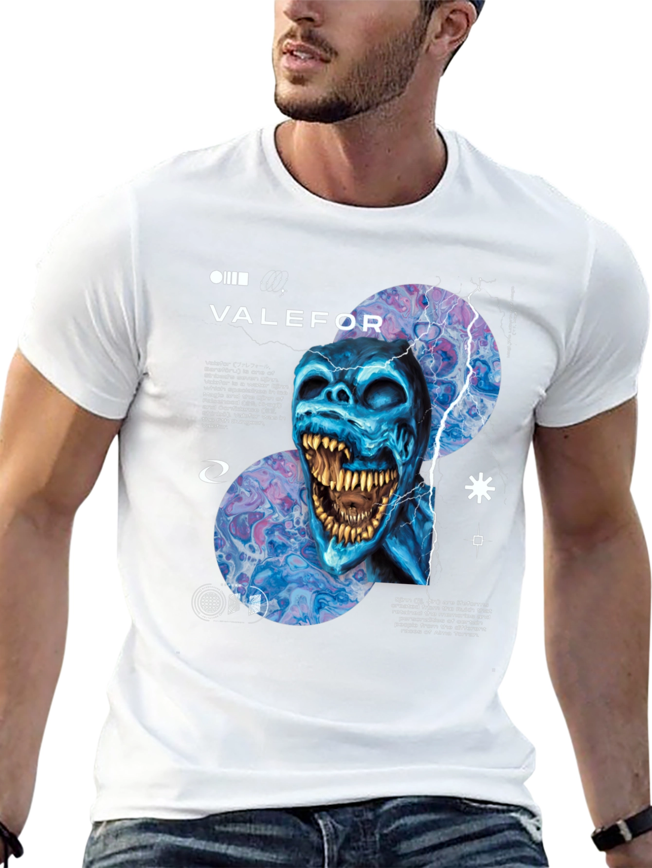 Valefor Graphic Tee - Water Djinn Design