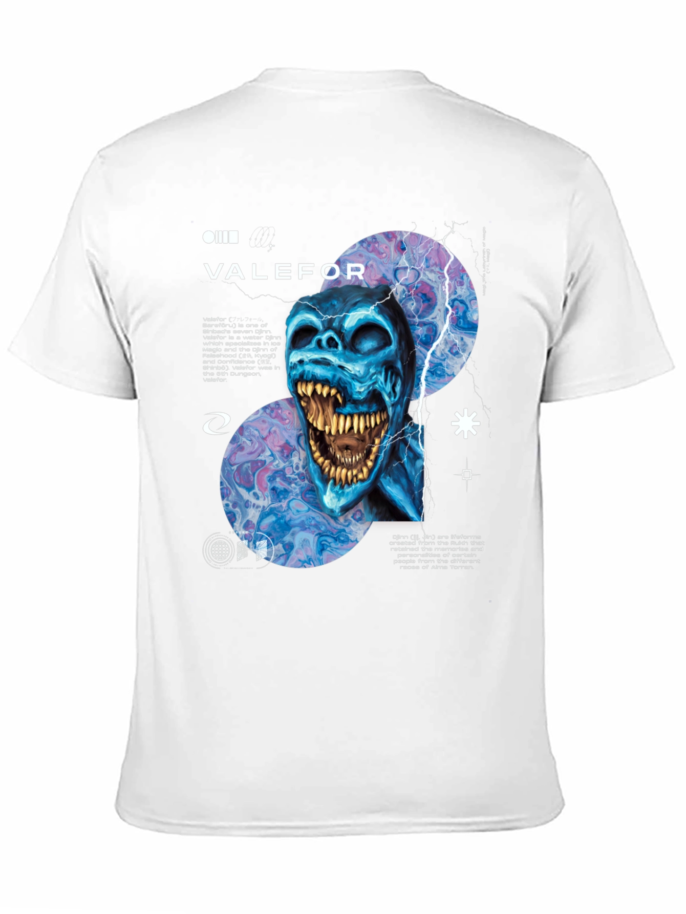 Valefor Graphic Tee - Water Djinn Design