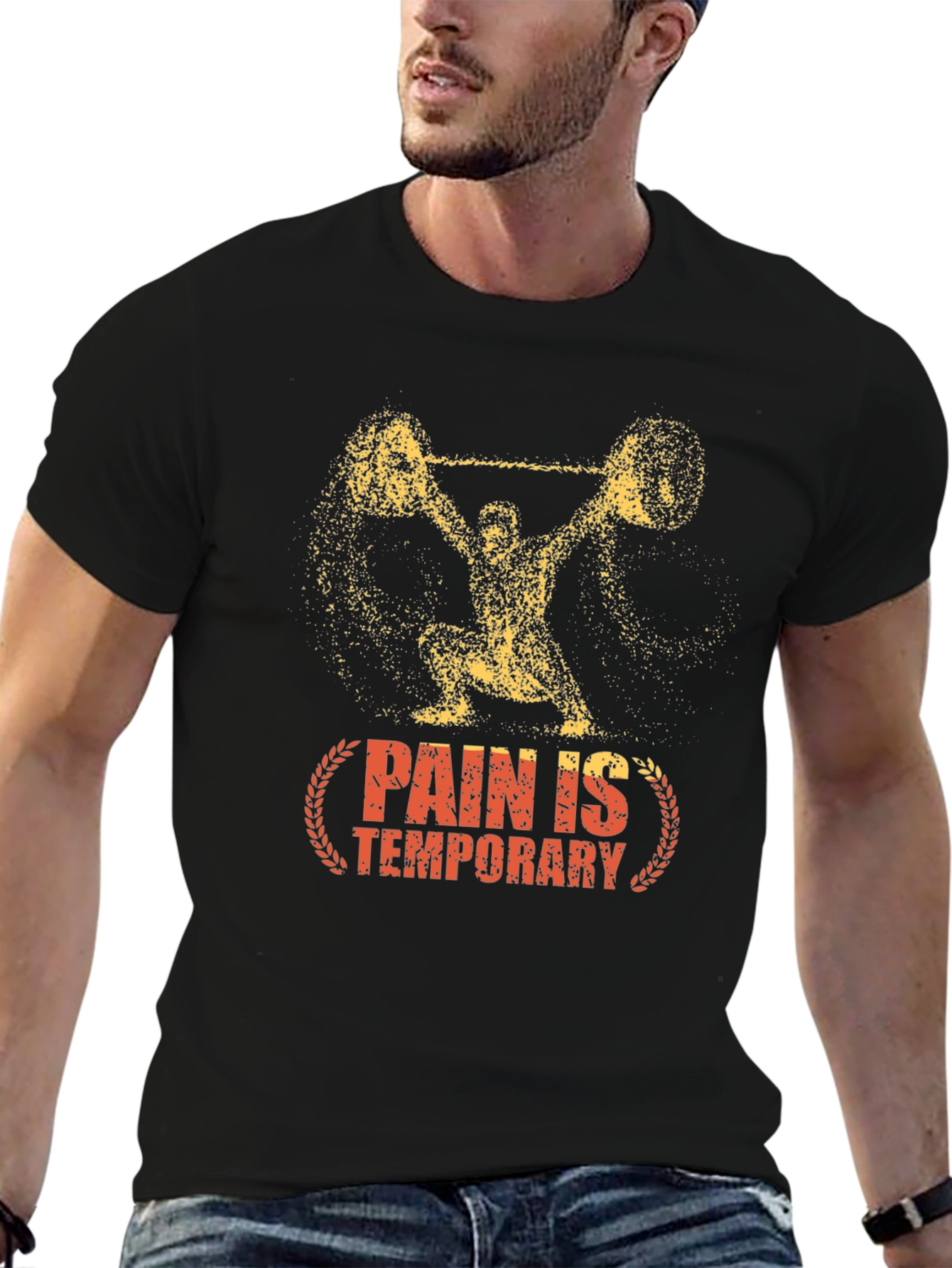 Pain Is Temporary Weightlifting T-Shirt