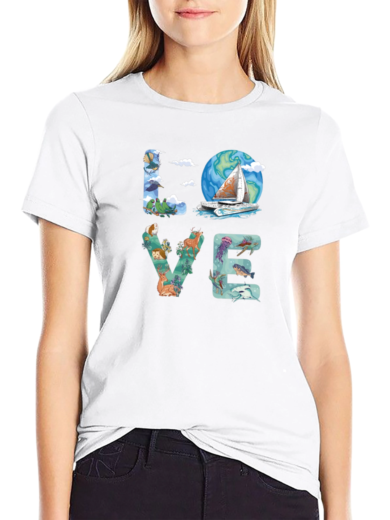 Love Nature Graphic T-Shirt