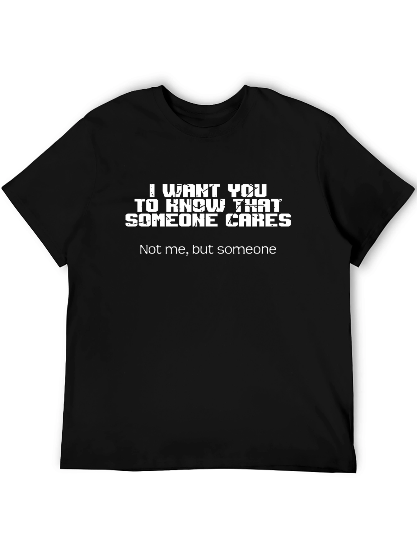 Funny Someone Cares Black Graphic Tee