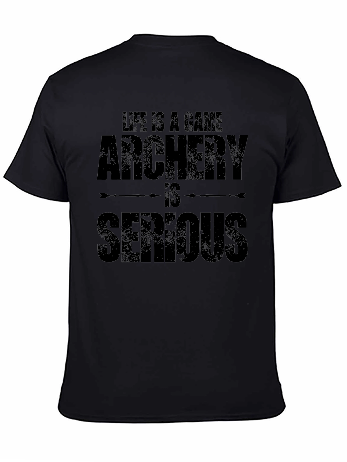 Archery is Serious Black T-Shirt