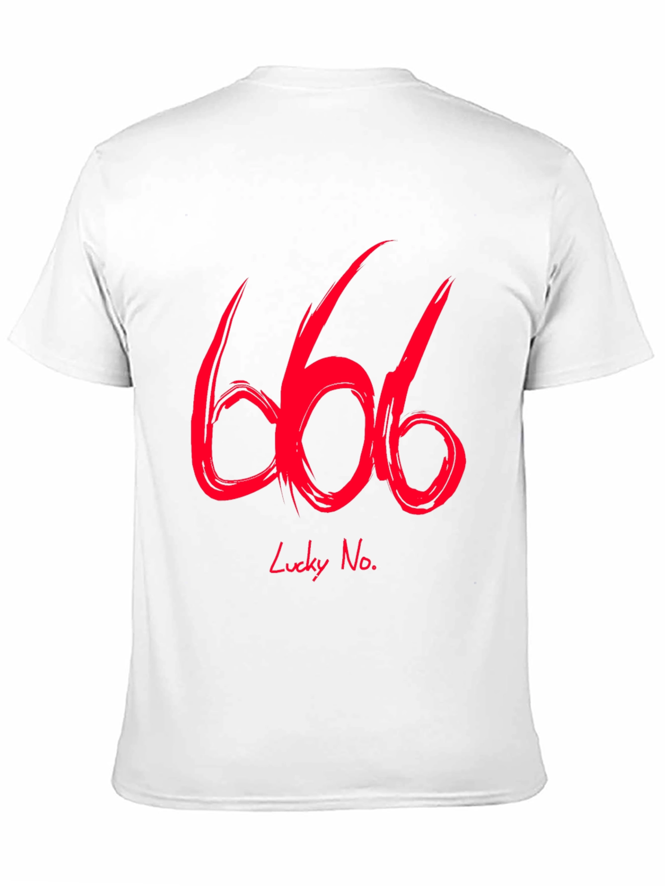 Lucky No. 666 Graphic Tee - Black