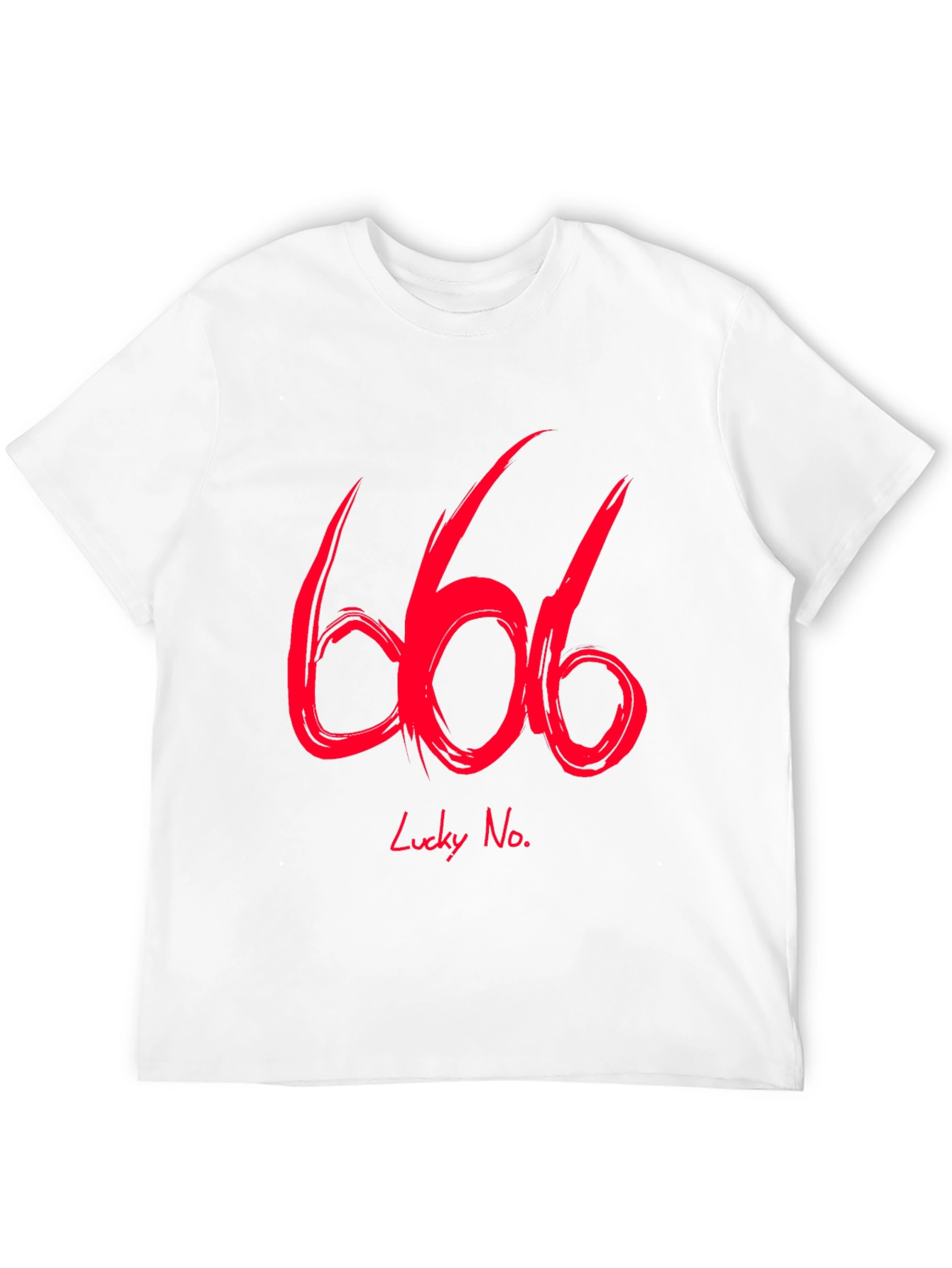 Lucky No. 666 Graphic Tee - Black