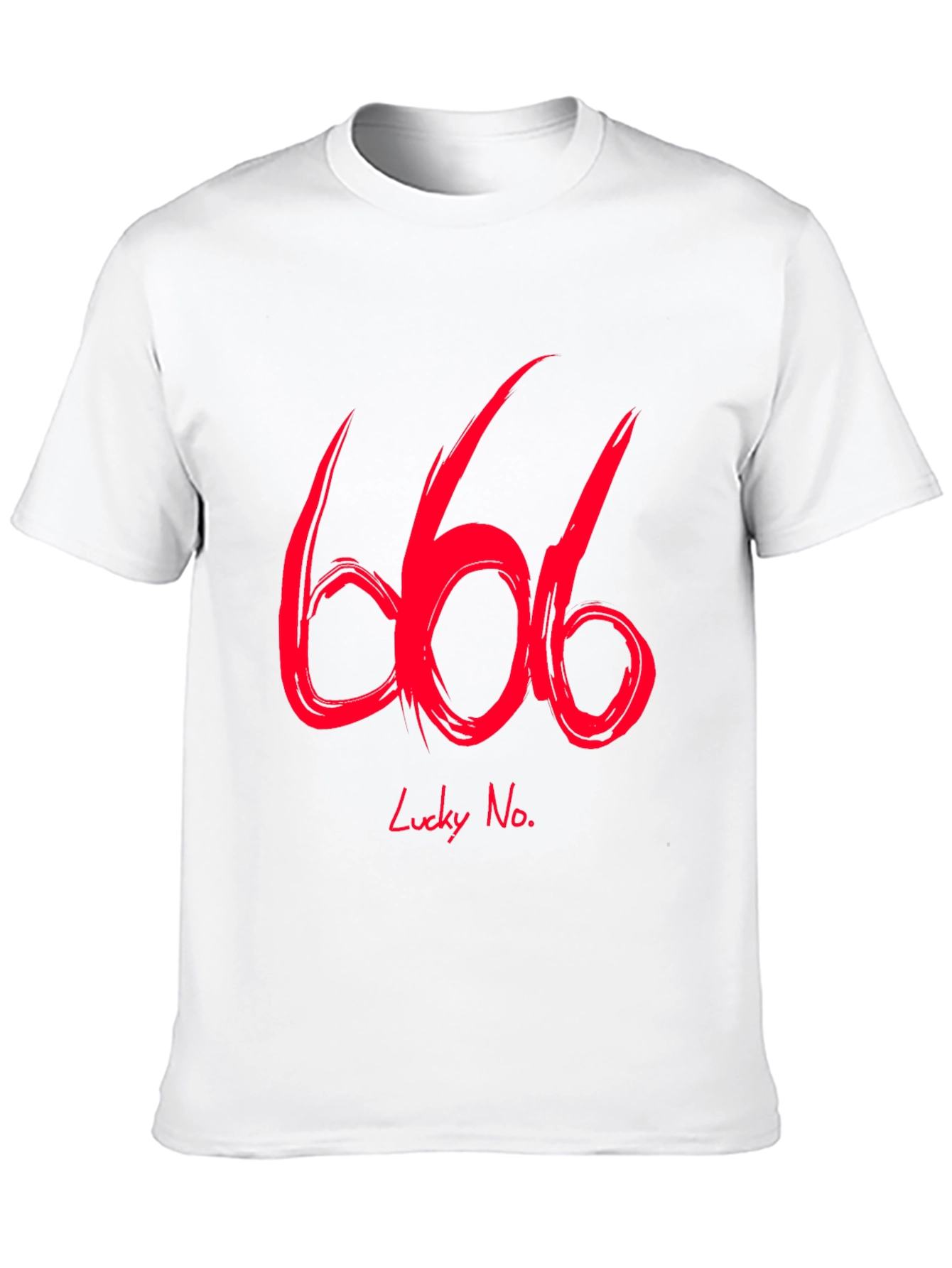 Lucky No. 666 Graphic Tee - Black