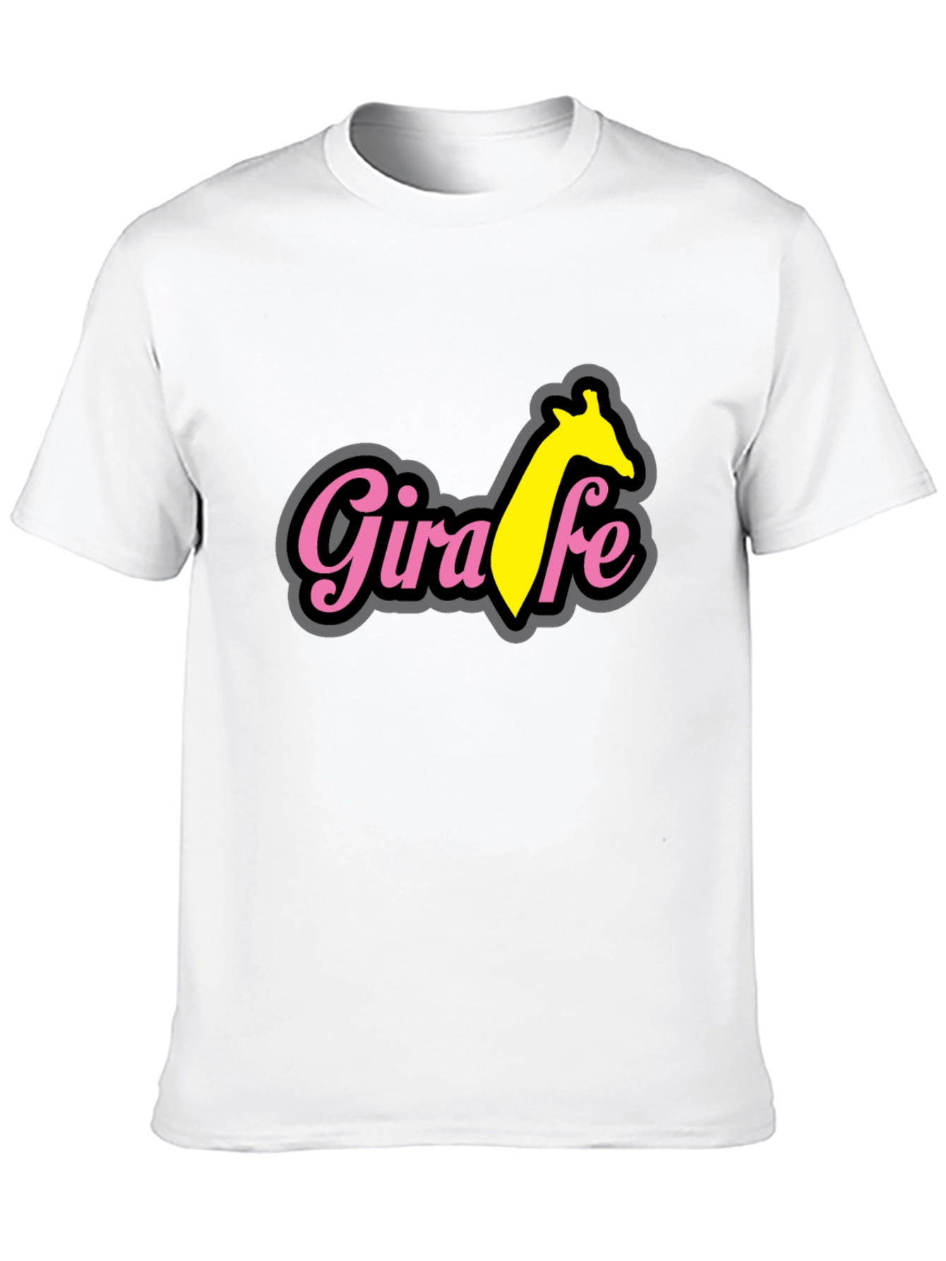 Giraffe T-Shirt - Black Cotton Blend Tee