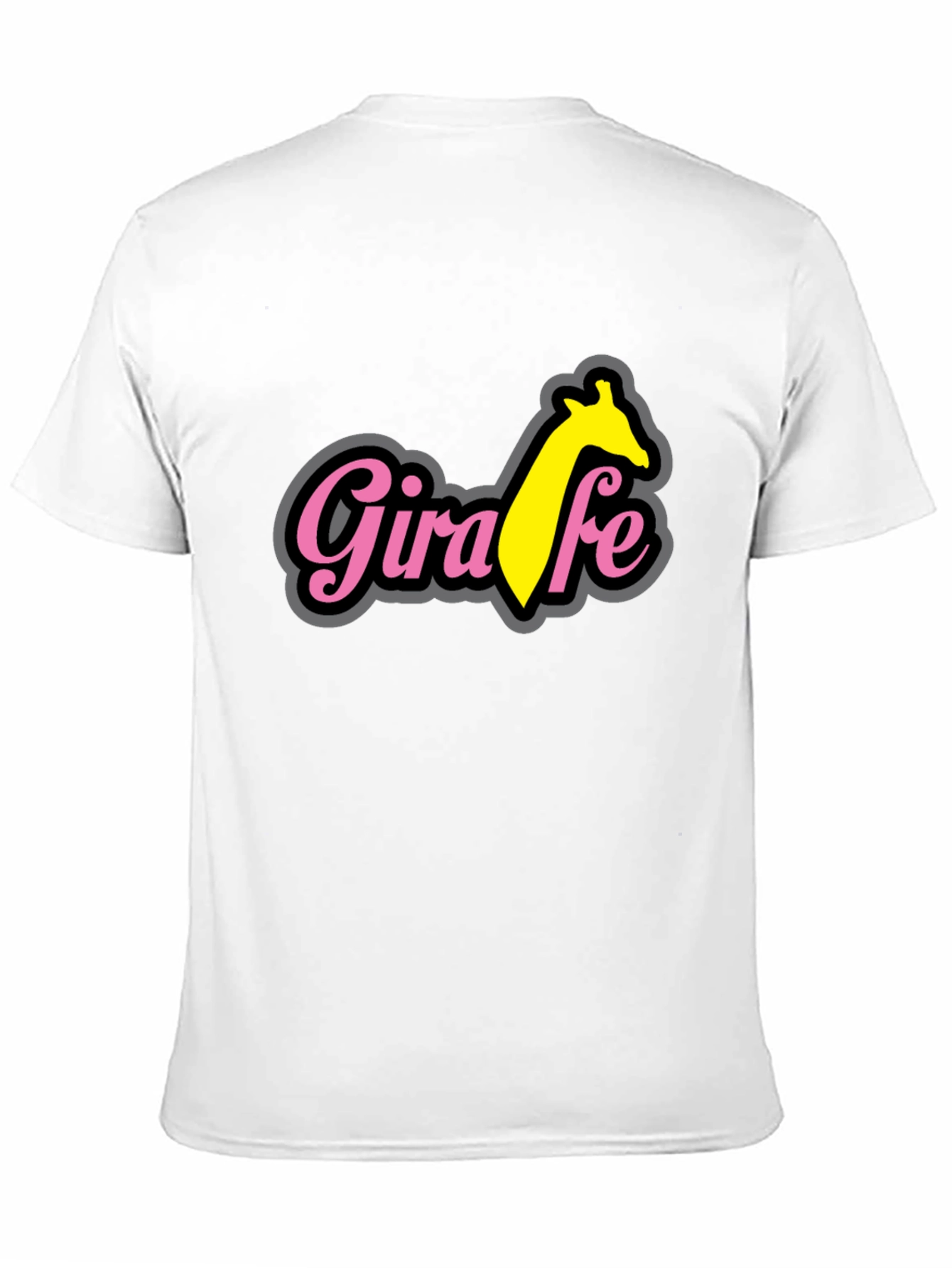 Giraffe T-Shirt - Black Cotton Blend Tee