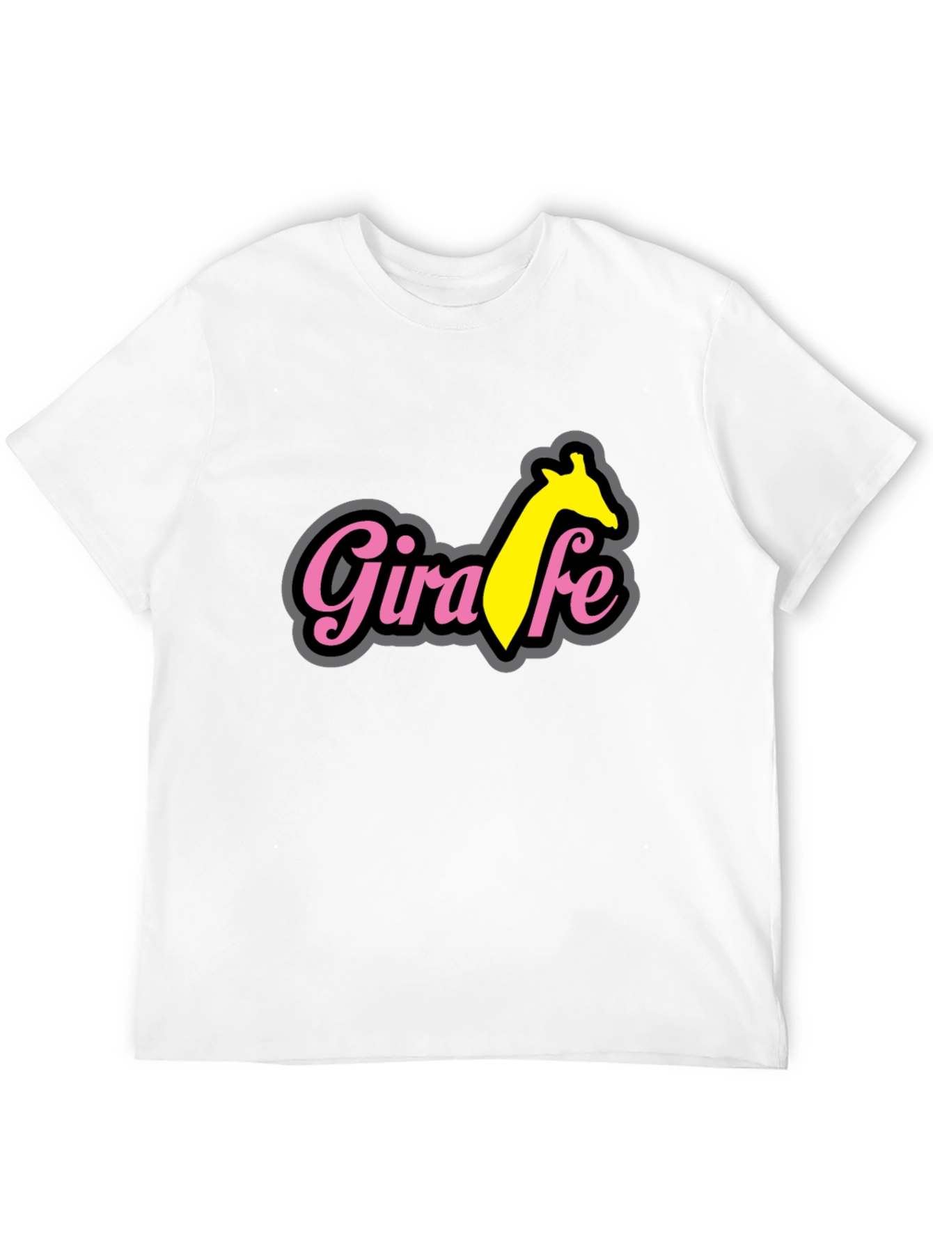 Giraffe T-Shirt - Black Cotton Blend Tee