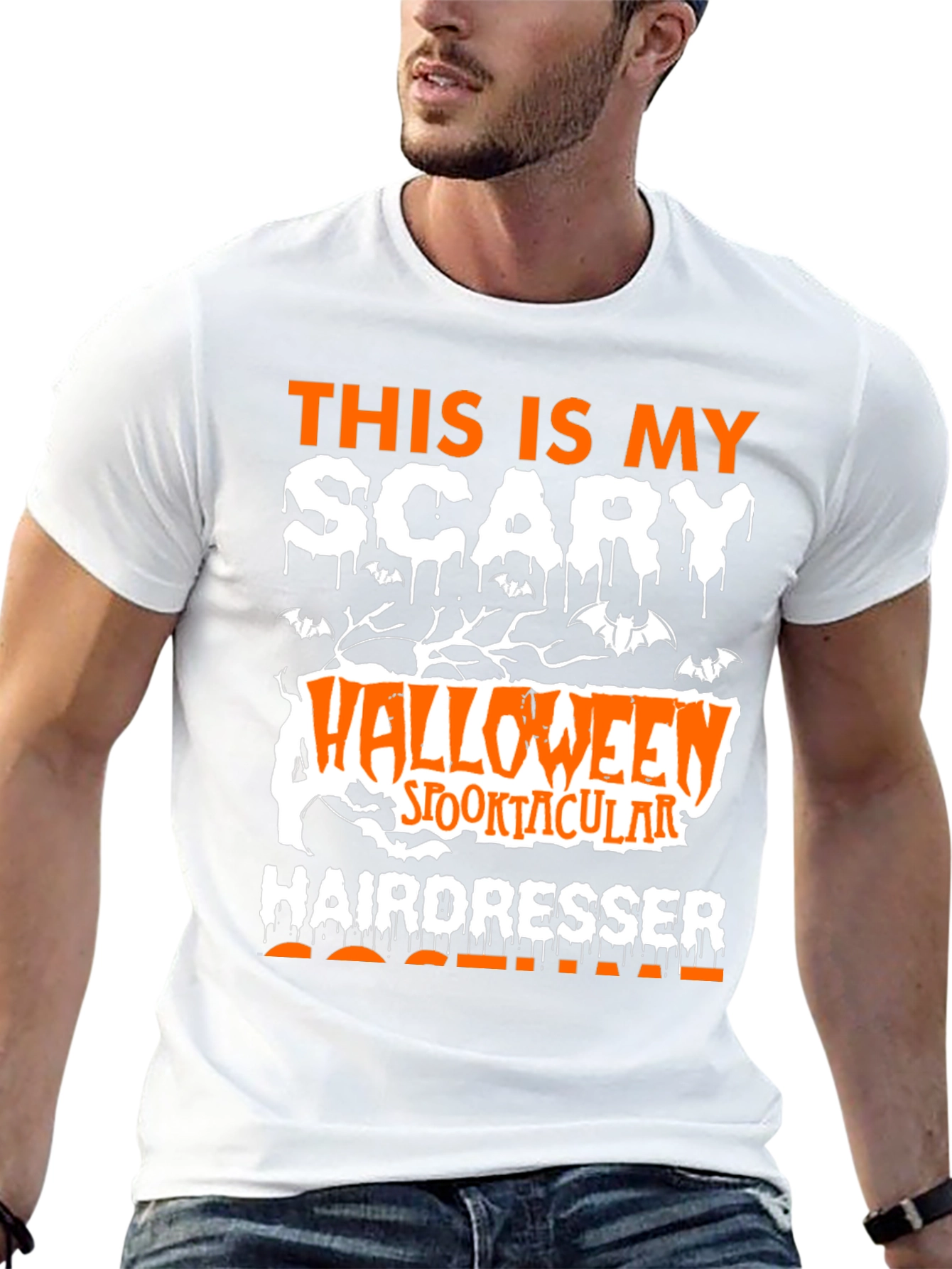 Scary Halloween Hairdresser Costume T-Shirt