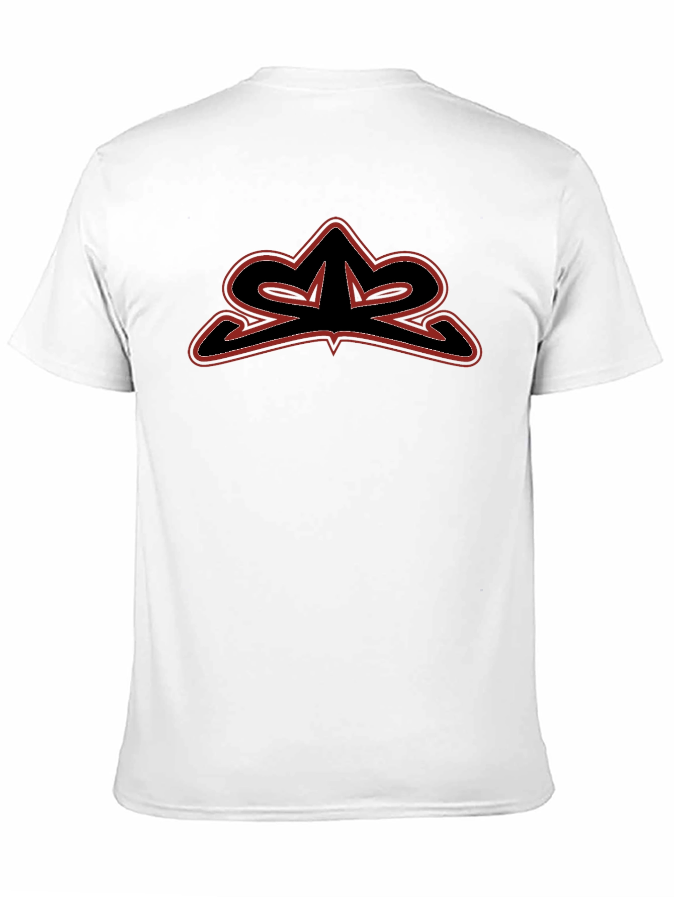 Mens Black Graphic Tee - Edgy Logo Design