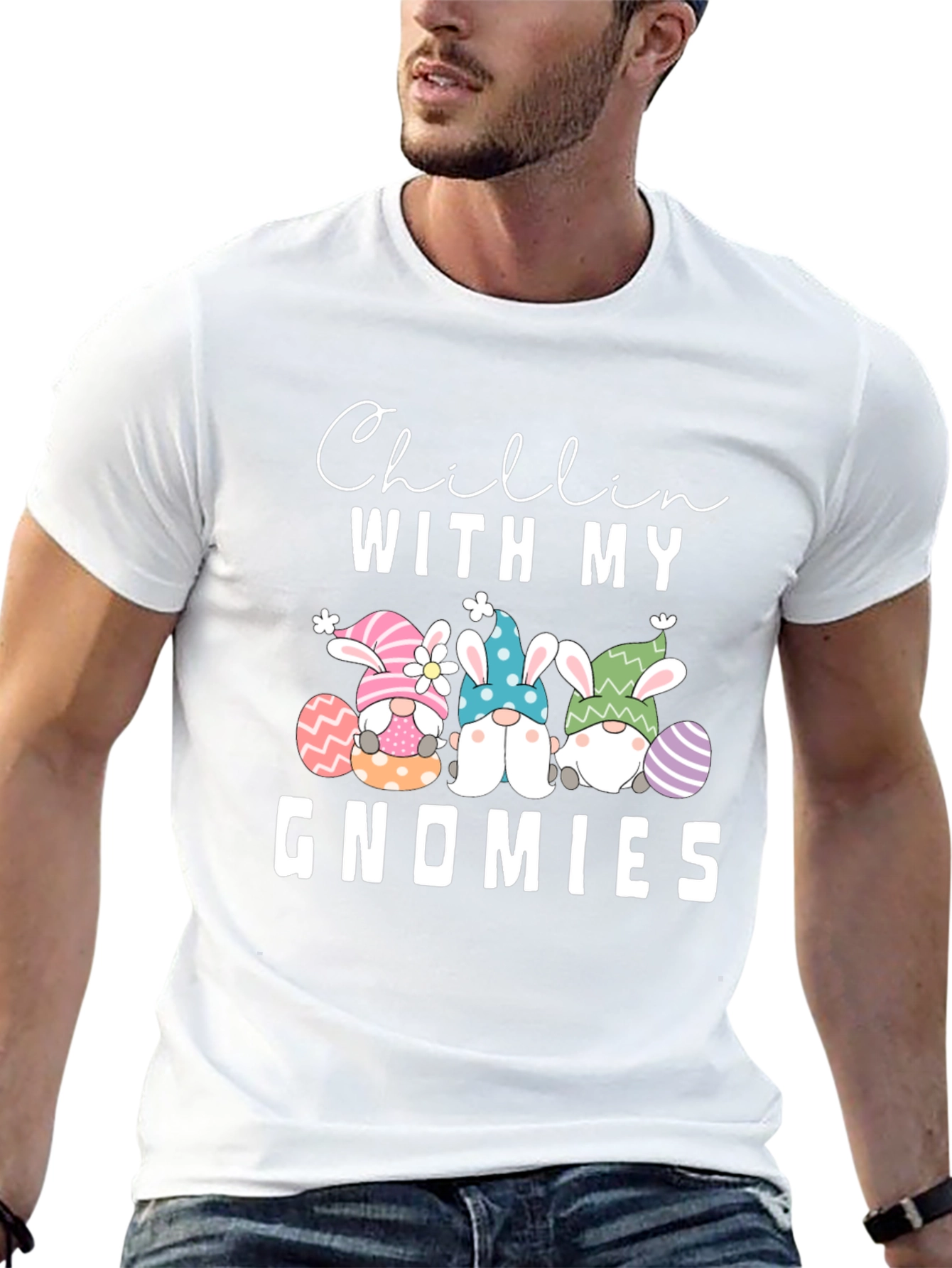 Chillin With My Gnomies Easter T-Shirt