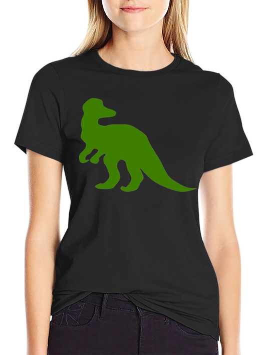 Dino Graphic Tee - Black Cotton T-Shirt