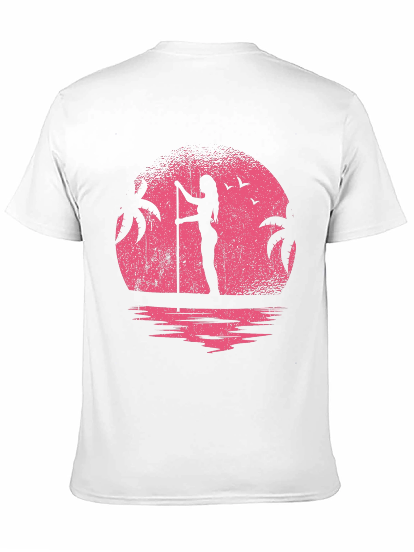 Sunset Paddleboard T-Shirt - Black Graphic Tee