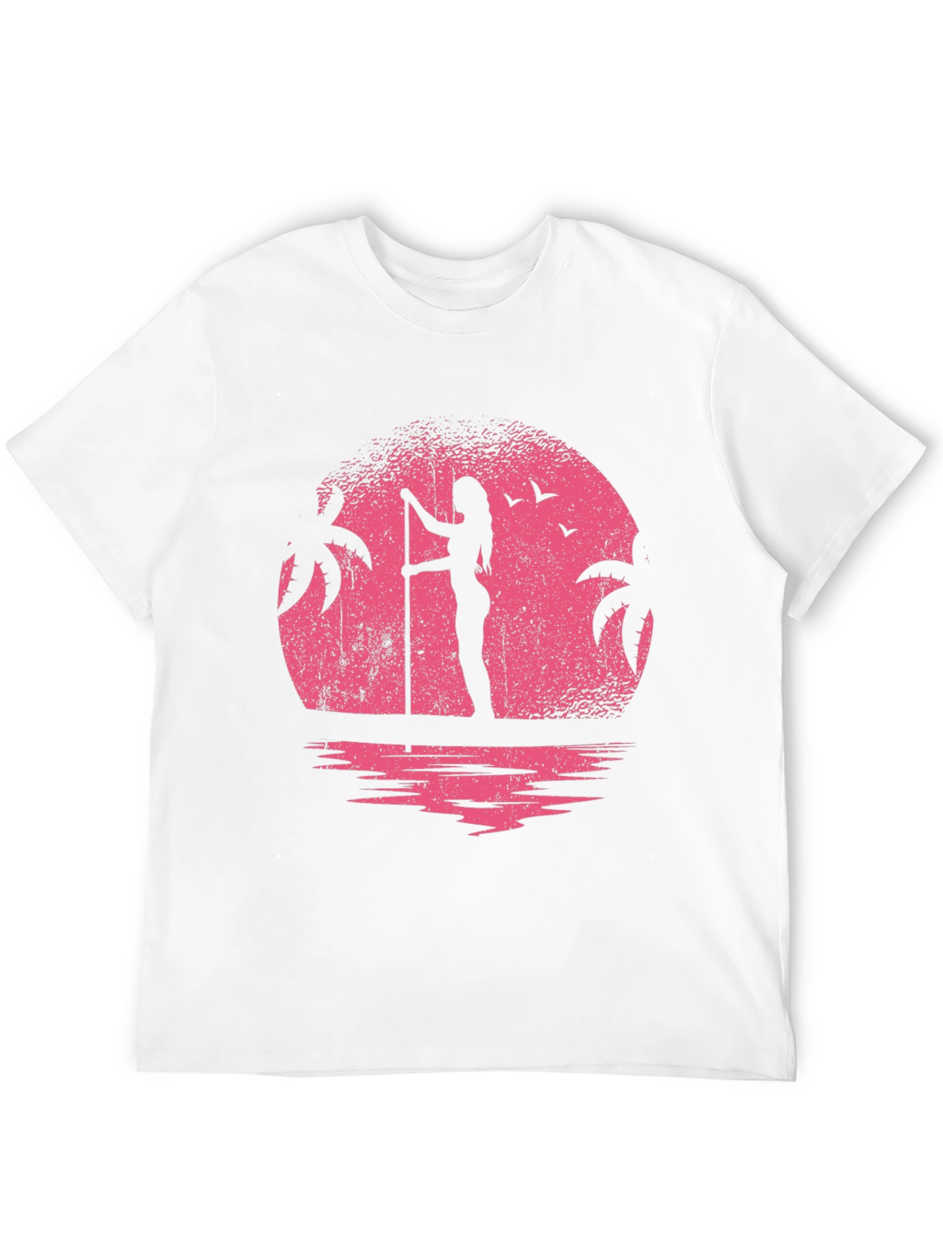 Sunset Paddleboard T-Shirt - Black Graphic Tee