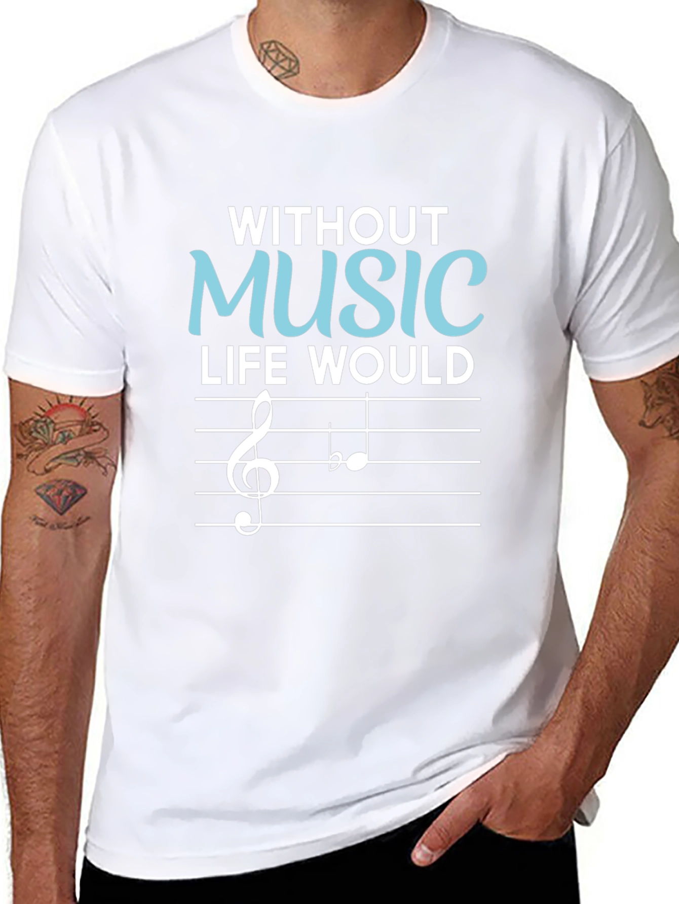 Without Music Life Would Be Flat T-Shirt