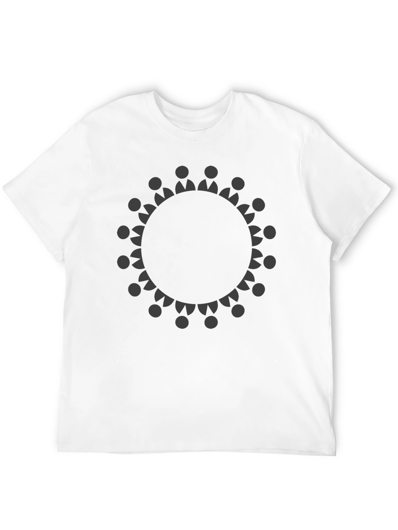 Community Circle Graphic Tee - Black Cotton T-Shirt