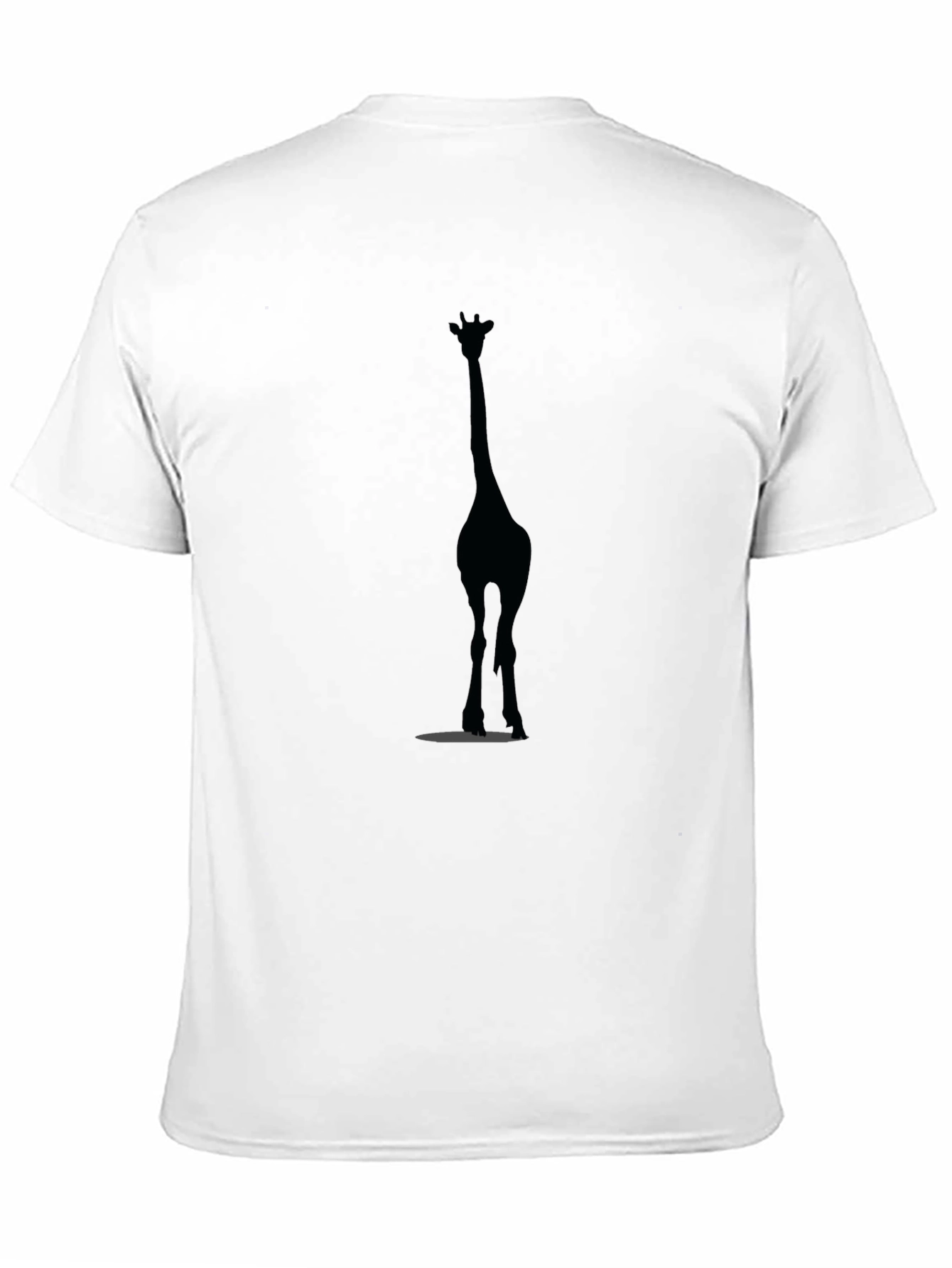 Giraffe Silhouette Black T-Shirt