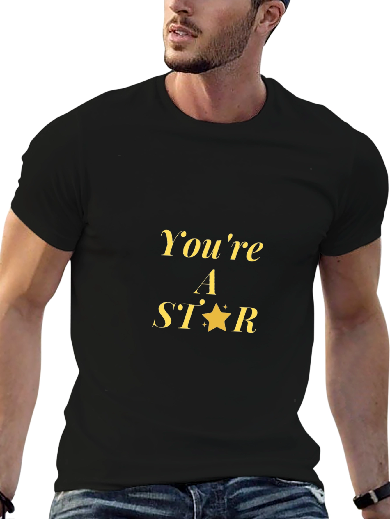 Youre A Star Graphic Tee - Black Unisex T-Shirt