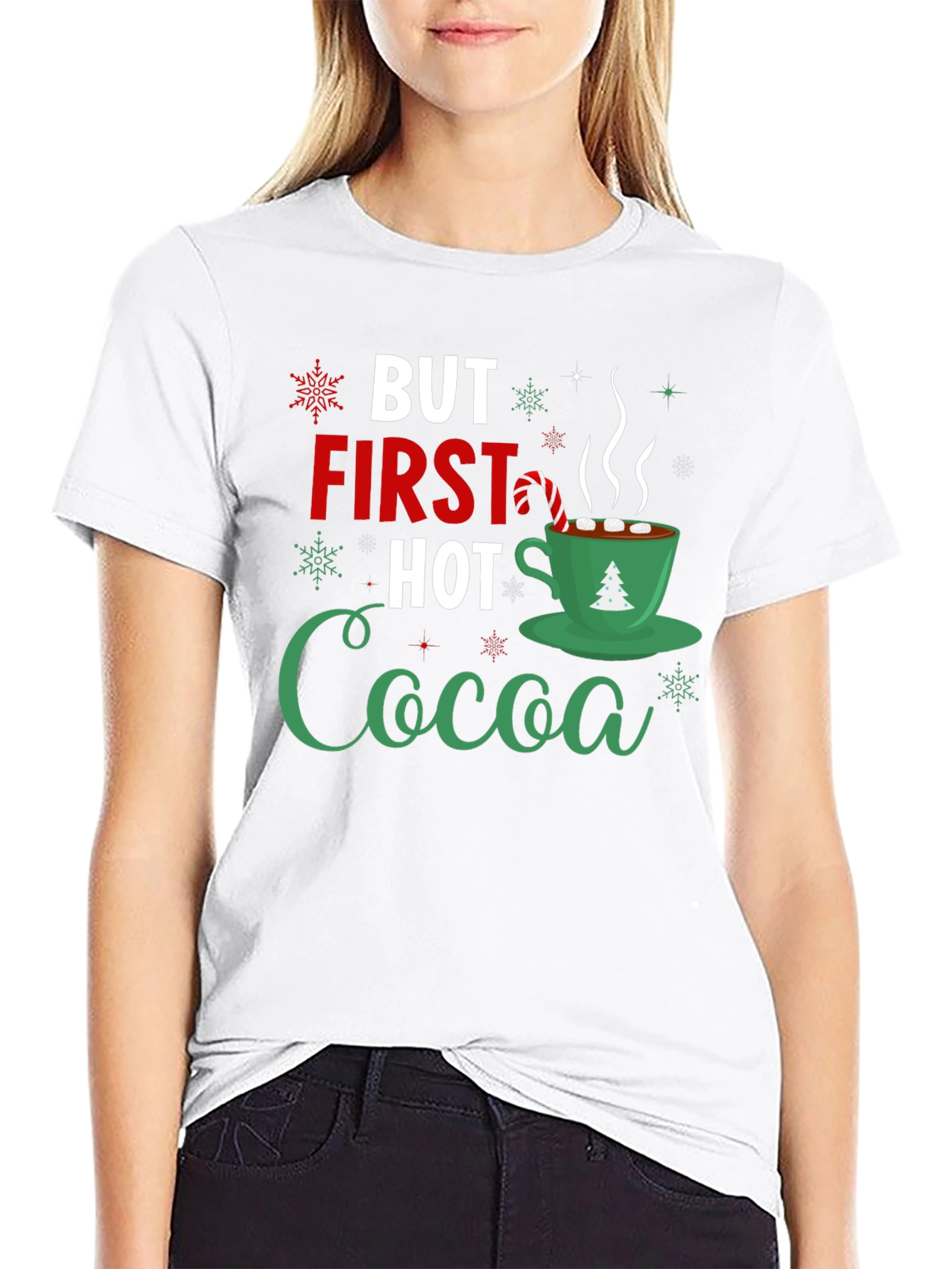 But First Hot Cocoa Holiday T-Shirt