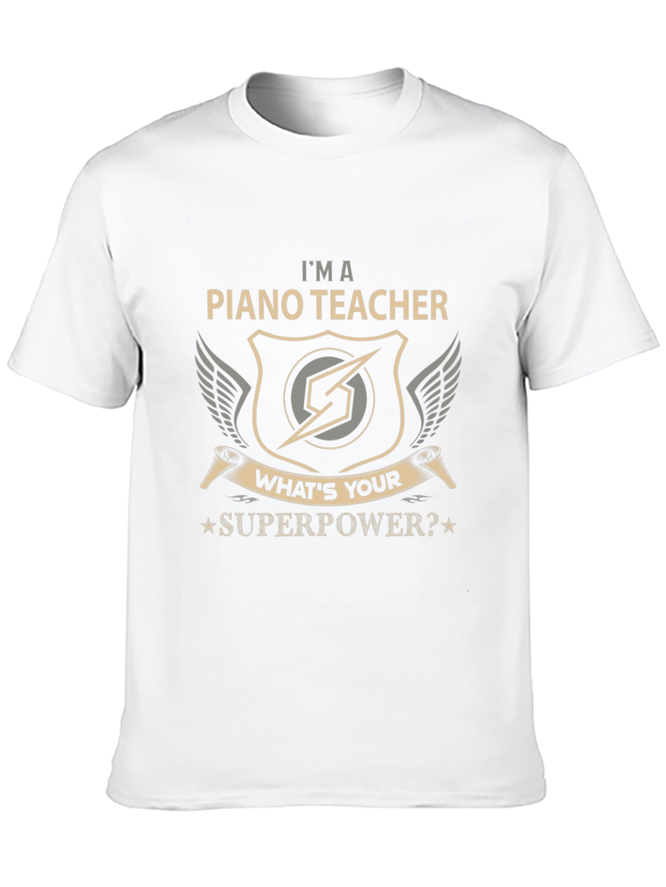 Piano Teacher Superpower Graphic Tee