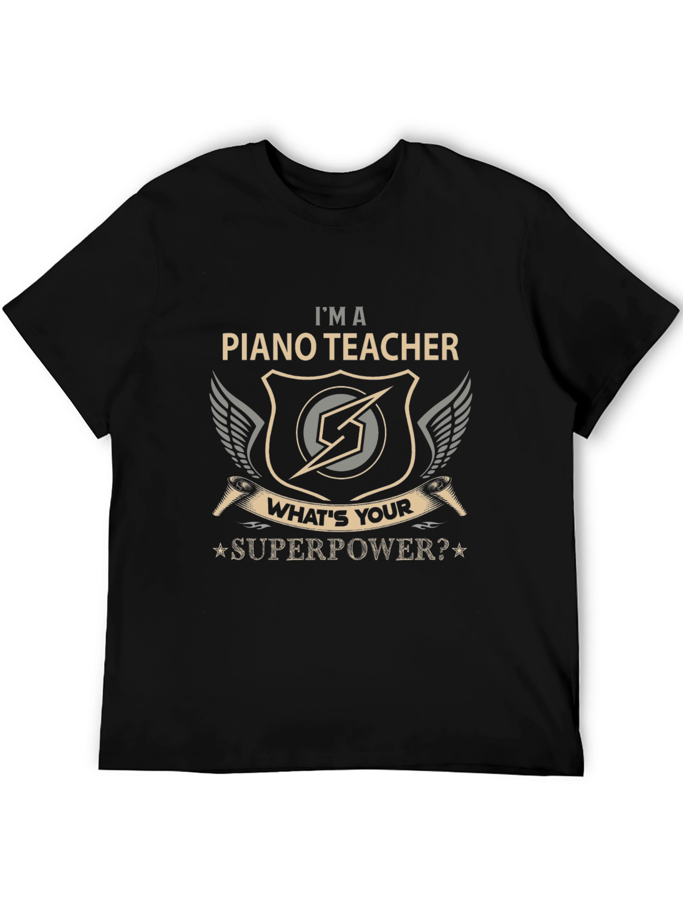 Piano Teacher Superpower Graphic Tee