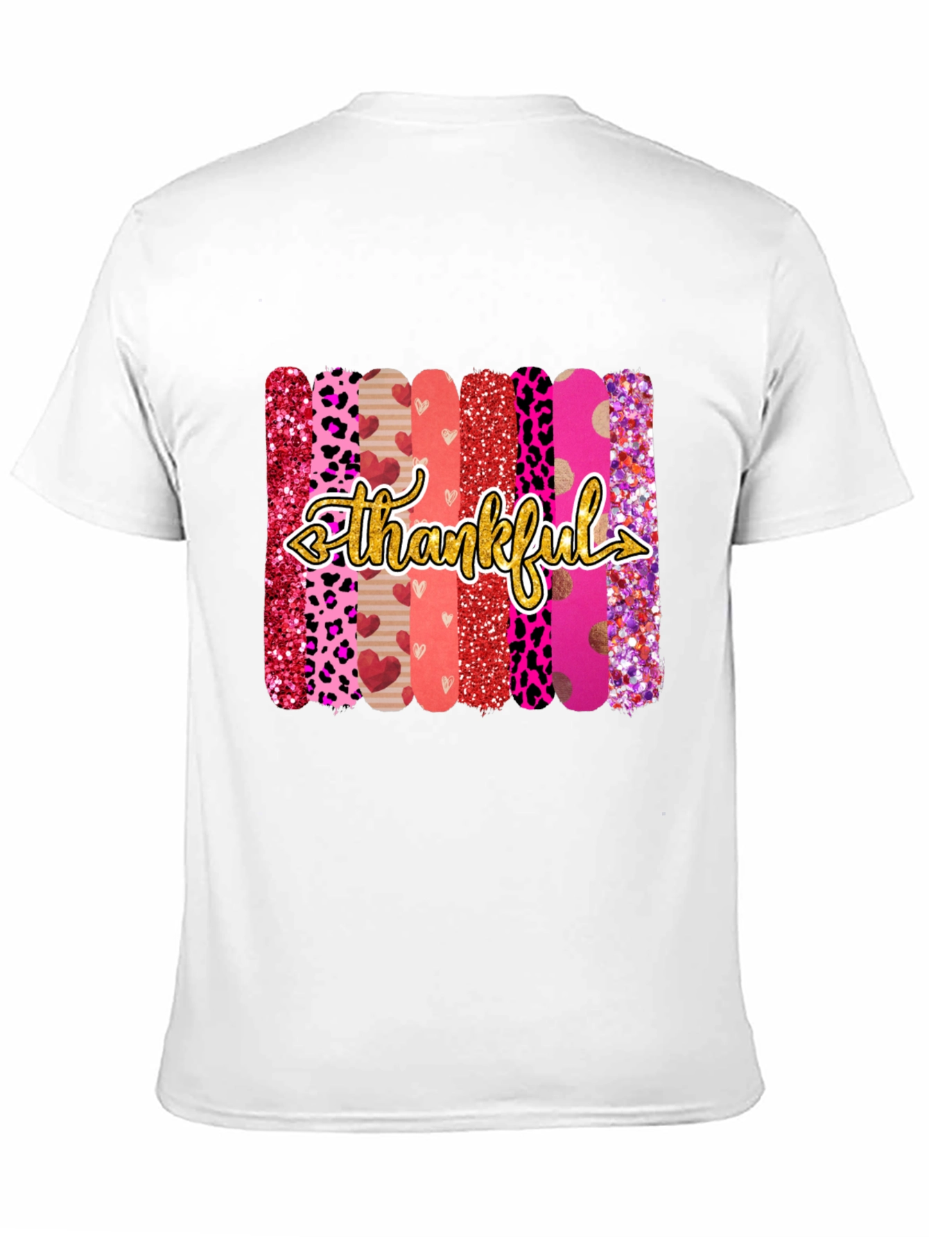 Thankful Graphic Print Crew Neck T-Shirt