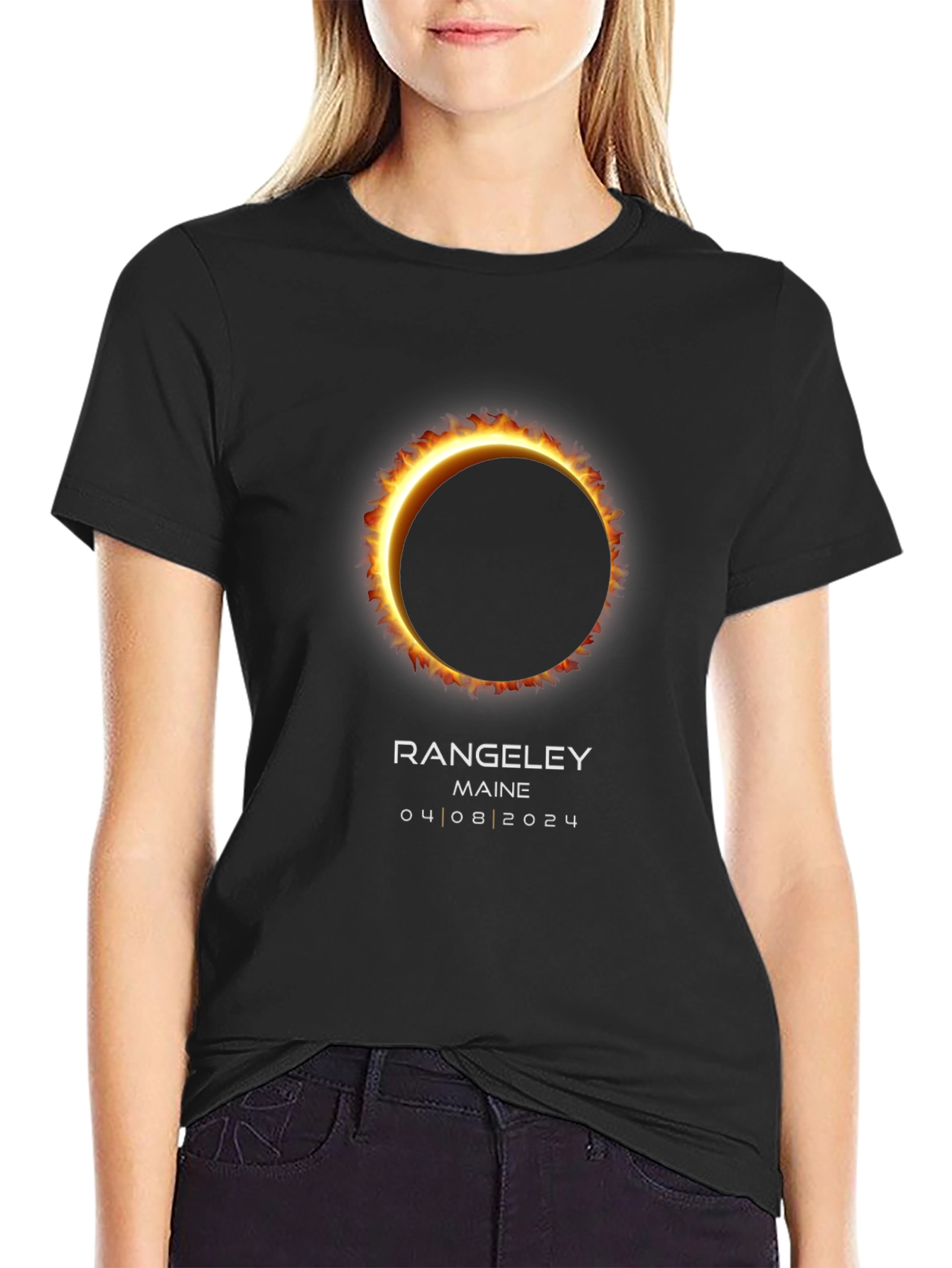 Rangeley Maine 2024 Solar Eclipse T-Shirt