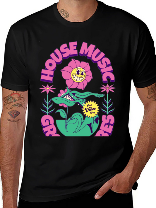 Groovy House Music Tee - Good Vibes Only