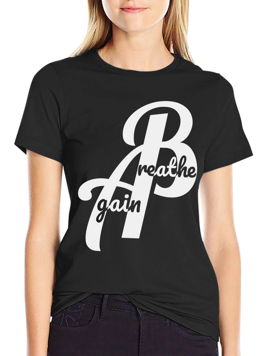 Breathe Again Black Graphic Tee Shirt