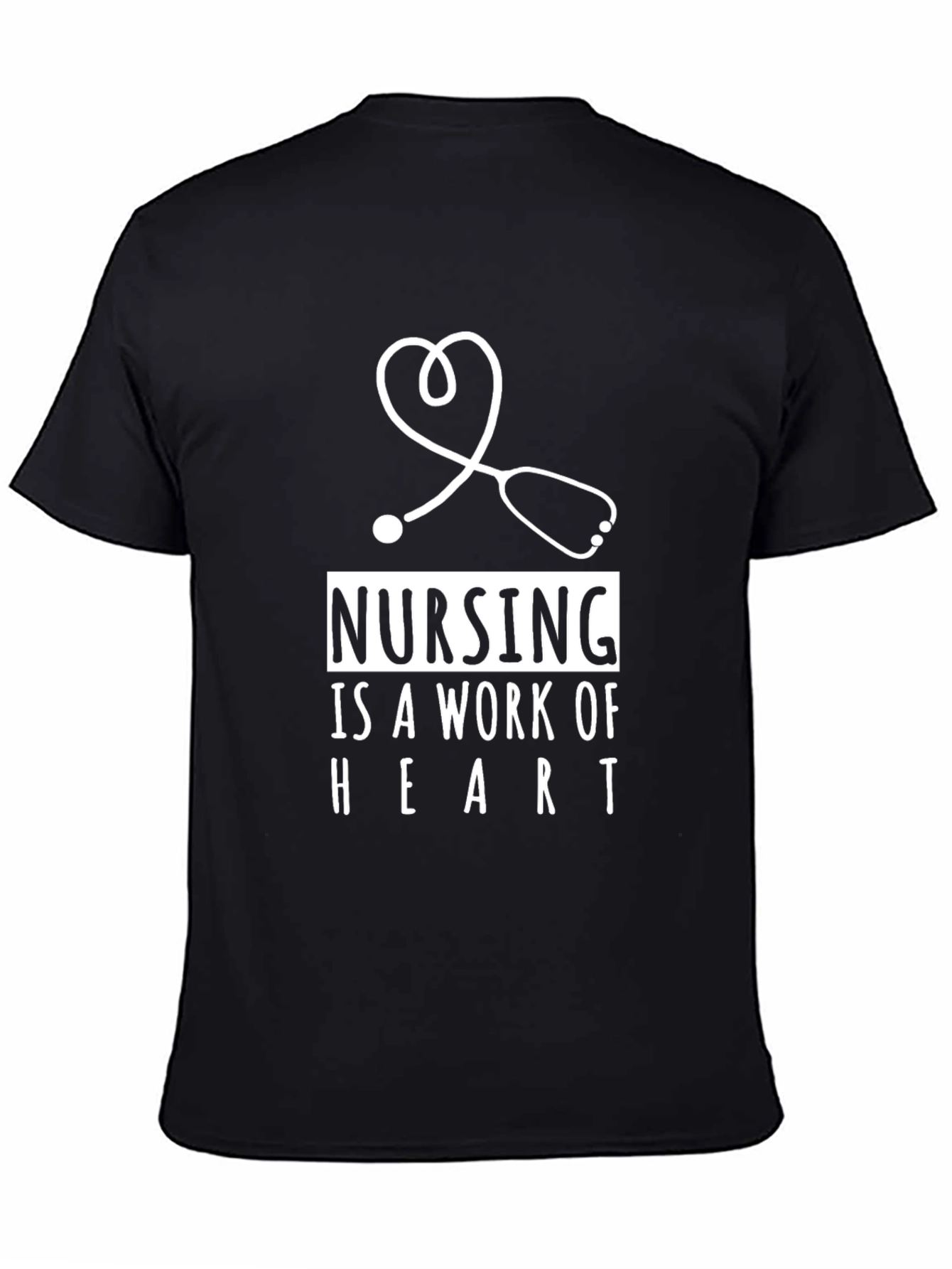Nursing is a Work of Heart Graphic T-Shirt