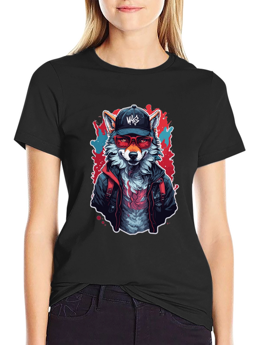 Urban Fox Graphic Tee - Cool Animal Design