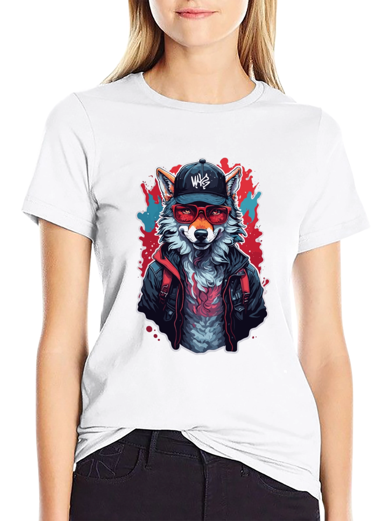 Urban Fox Graphic Tee - Cool Animal Design