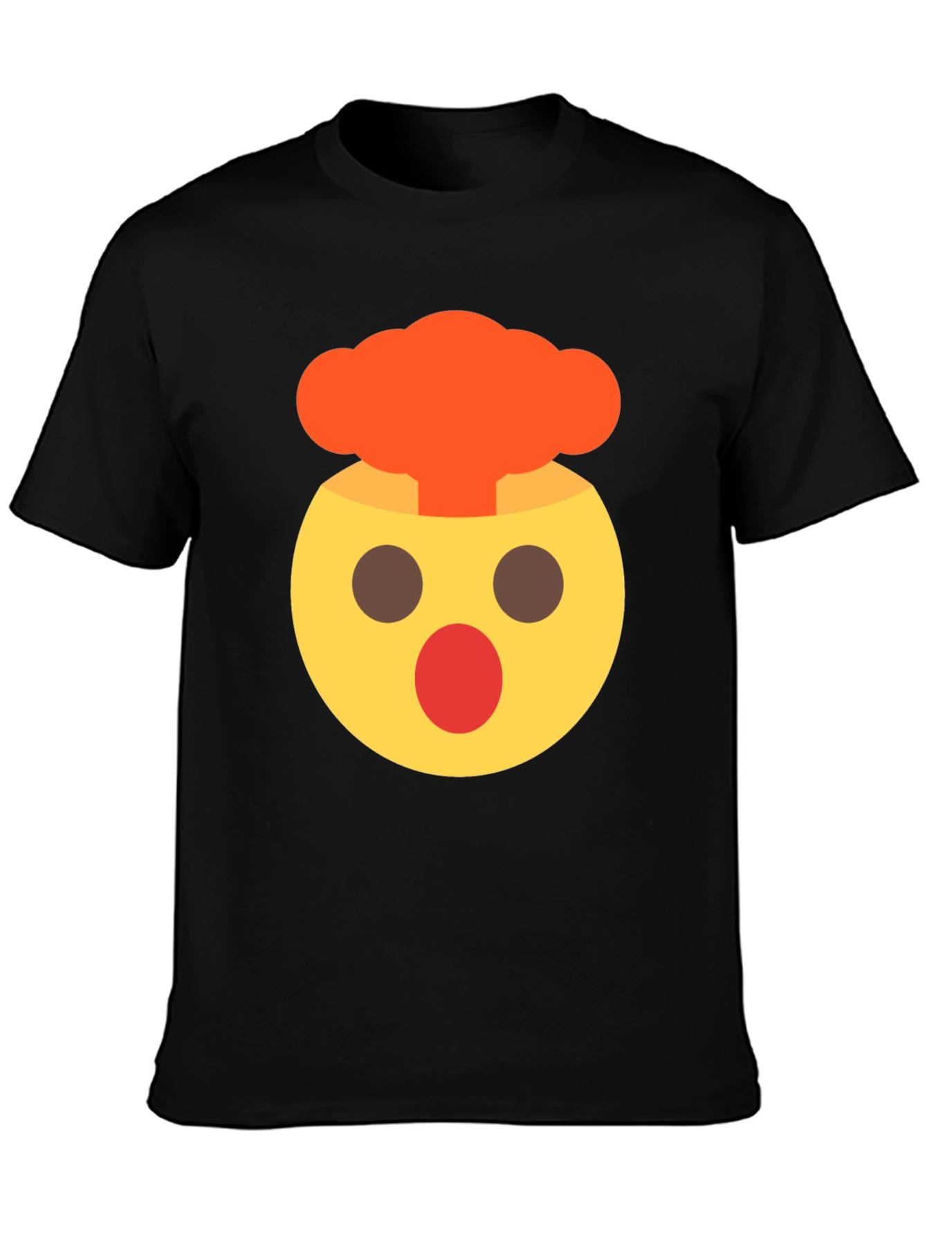 Emoji Mind Explosion Black T-Shirt