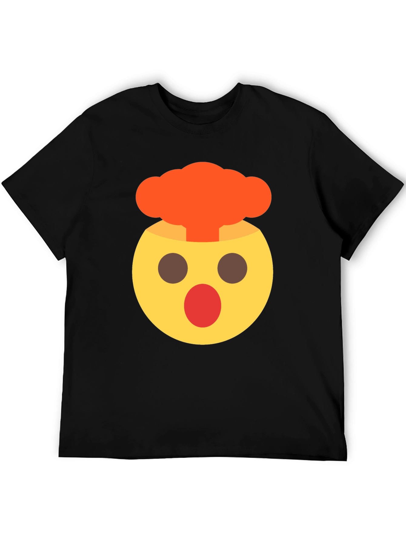 Emoji Mind Explosion Black T-Shirt