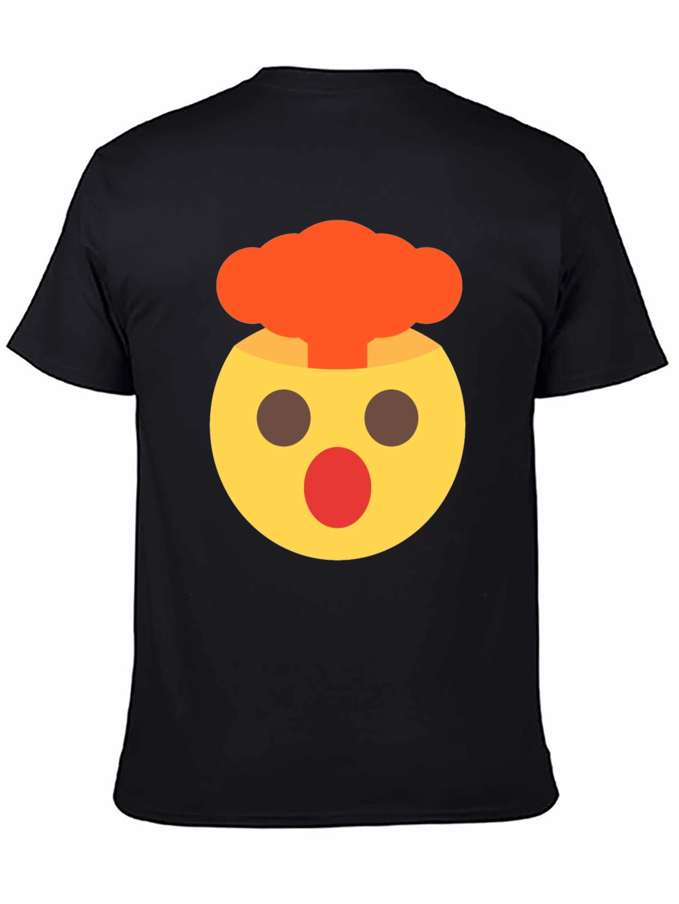 Emoji Mind Explosion Black T-Shirt