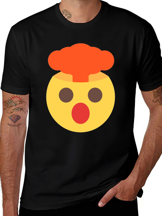 Emoji Mind Explosion Black T-Shirt