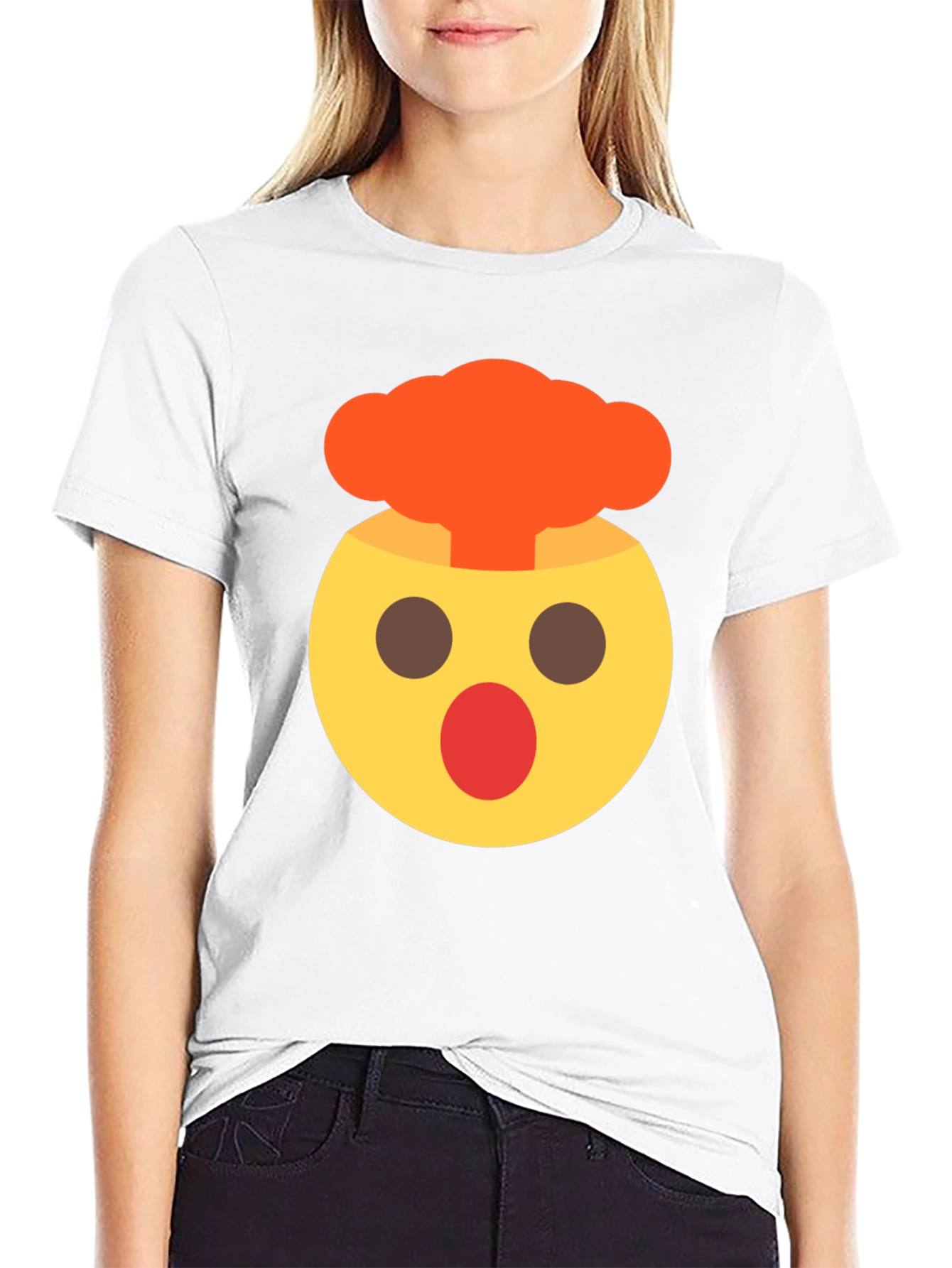 Emoji Mind Explosion Black T-Shirt