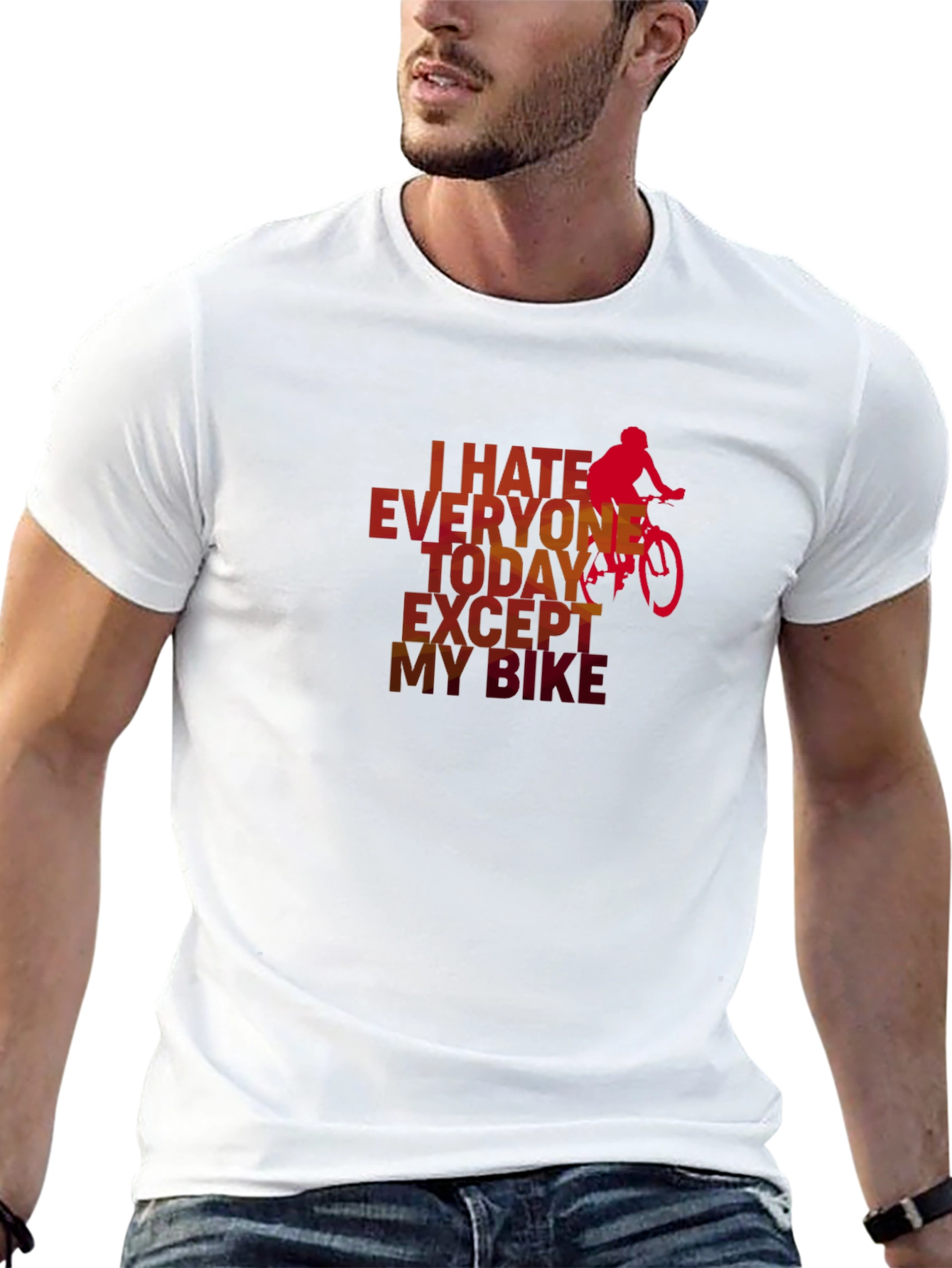 I Hate Everyone Except My Bike T-Shirt