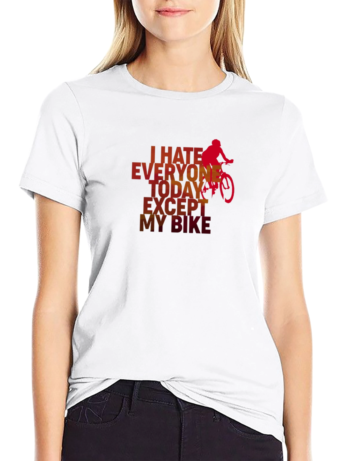 I Hate Everyone Except My Bike T-Shirt