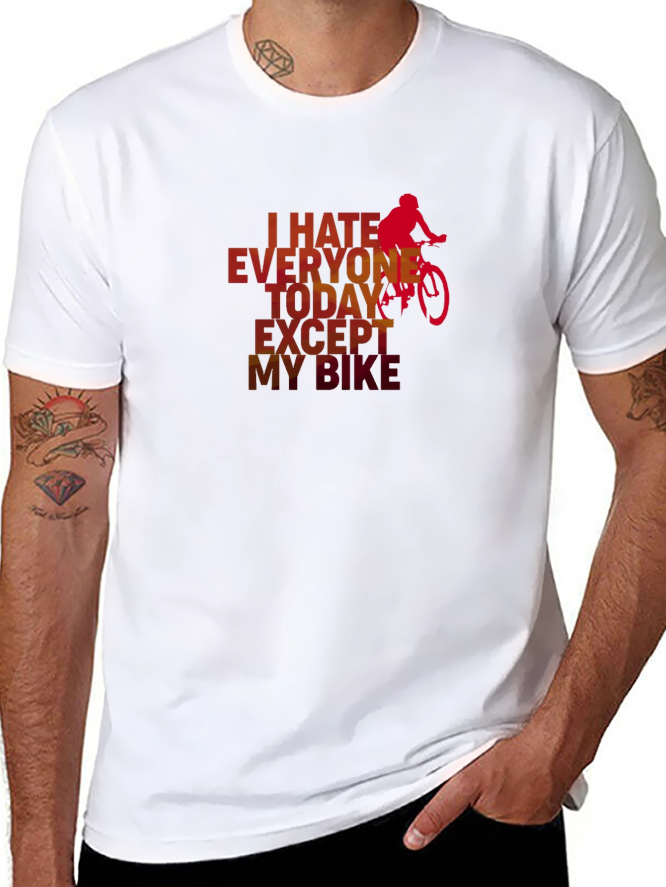 I Hate Everyone Except My Bike T-Shirt