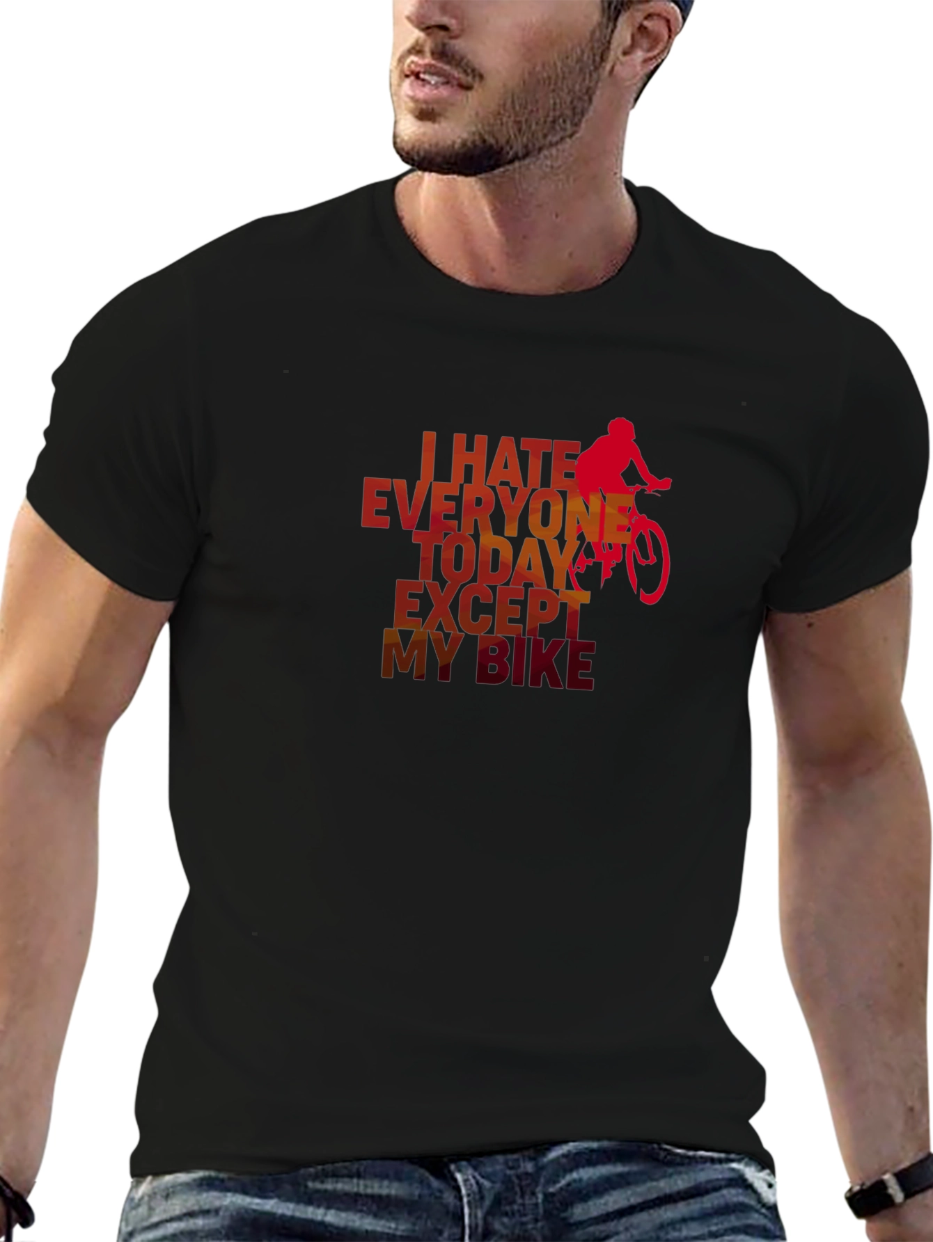 I Hate Everyone Except My Bike T-Shirt
