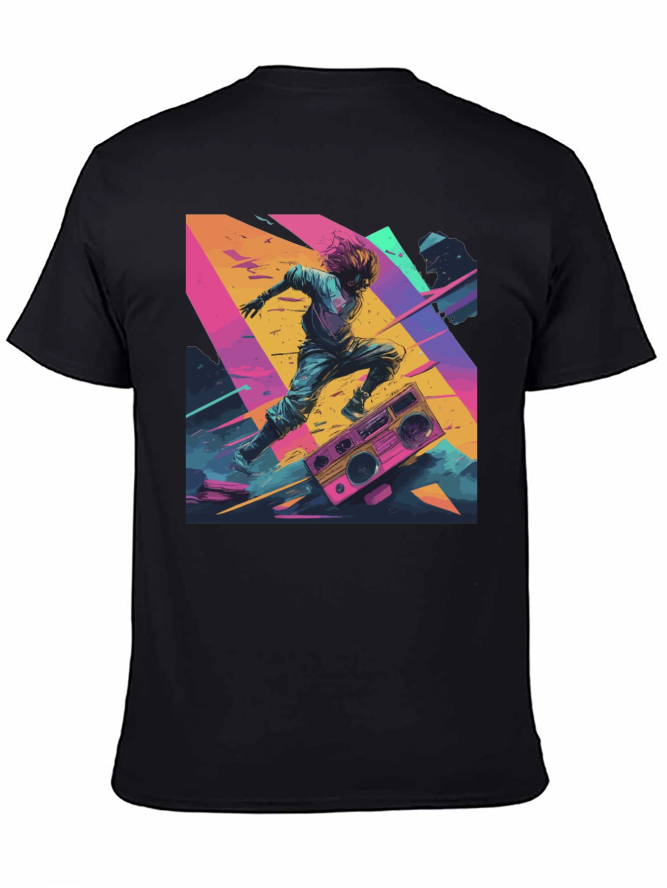 Retro Rave Graphic Tee - 80s Inspired Design