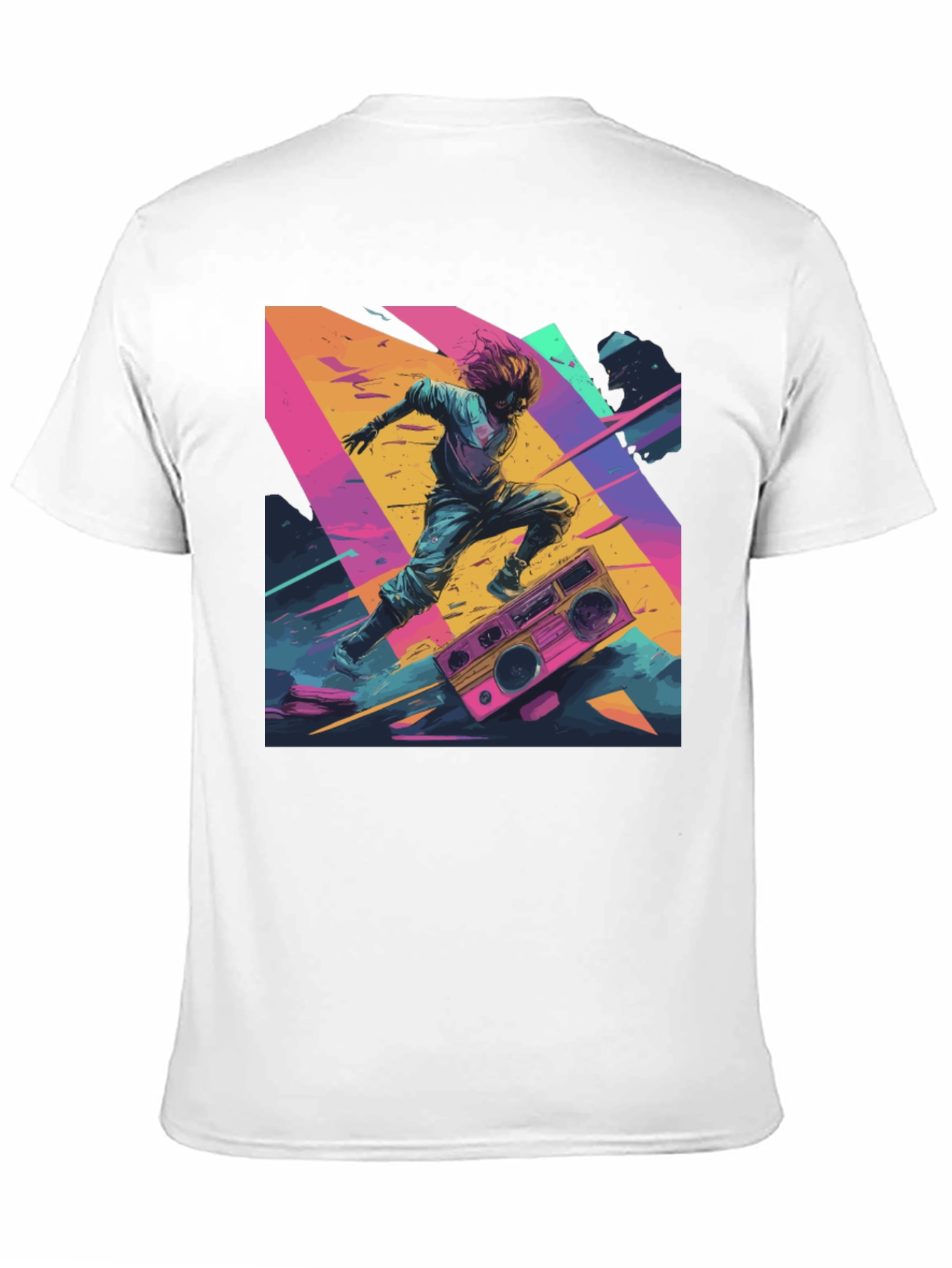 Retro Rave Graphic Tee - 80s Inspired Design