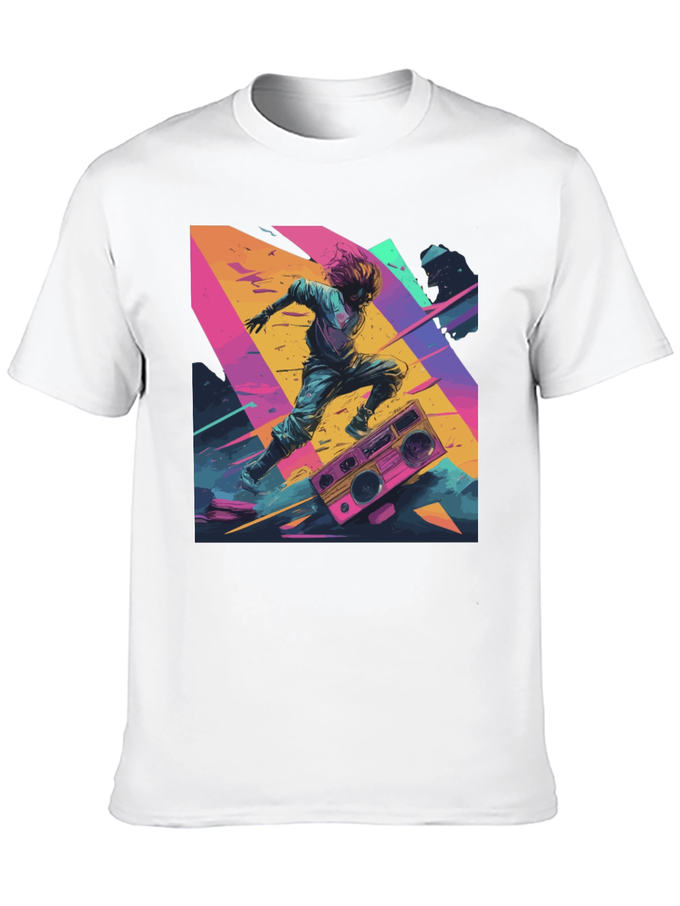 Retro Rave Graphic Tee - 80s Inspired Design