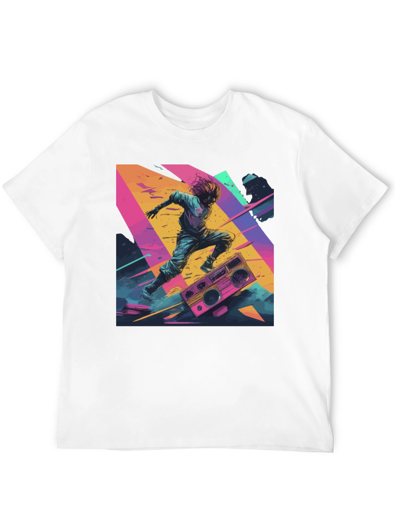 Retro Rave Graphic Tee - 80s Inspired Design